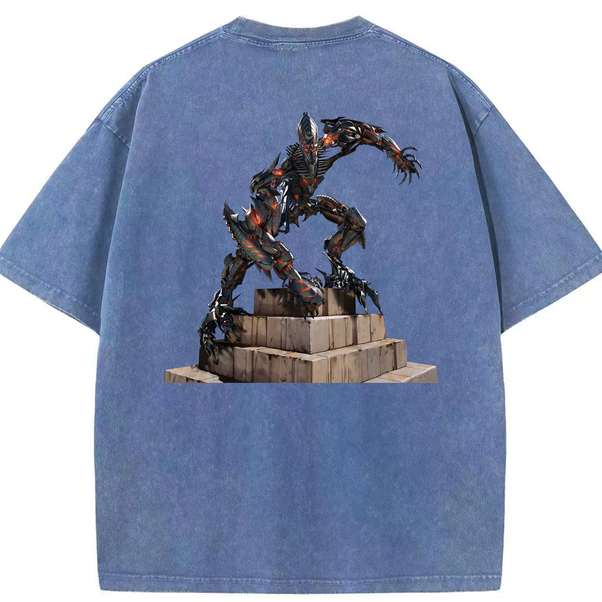 （画像用） Transformers トランスフォーマー 綿100% ヴィンテージ風 半袖Tシャツ（背面プリント）