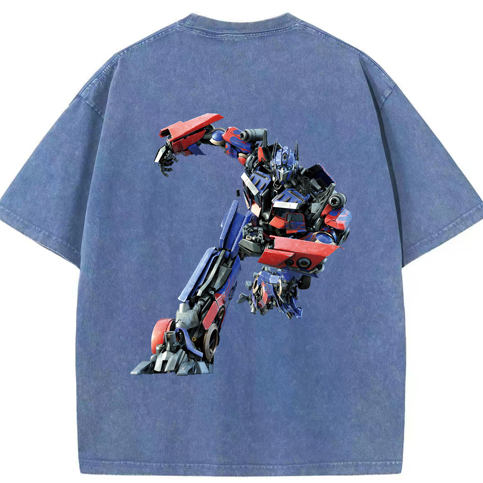 （画像用） Transformers トランスフォーマー 綿100% ヴィンテージ風 半袖Tシャツ（背面プリント）