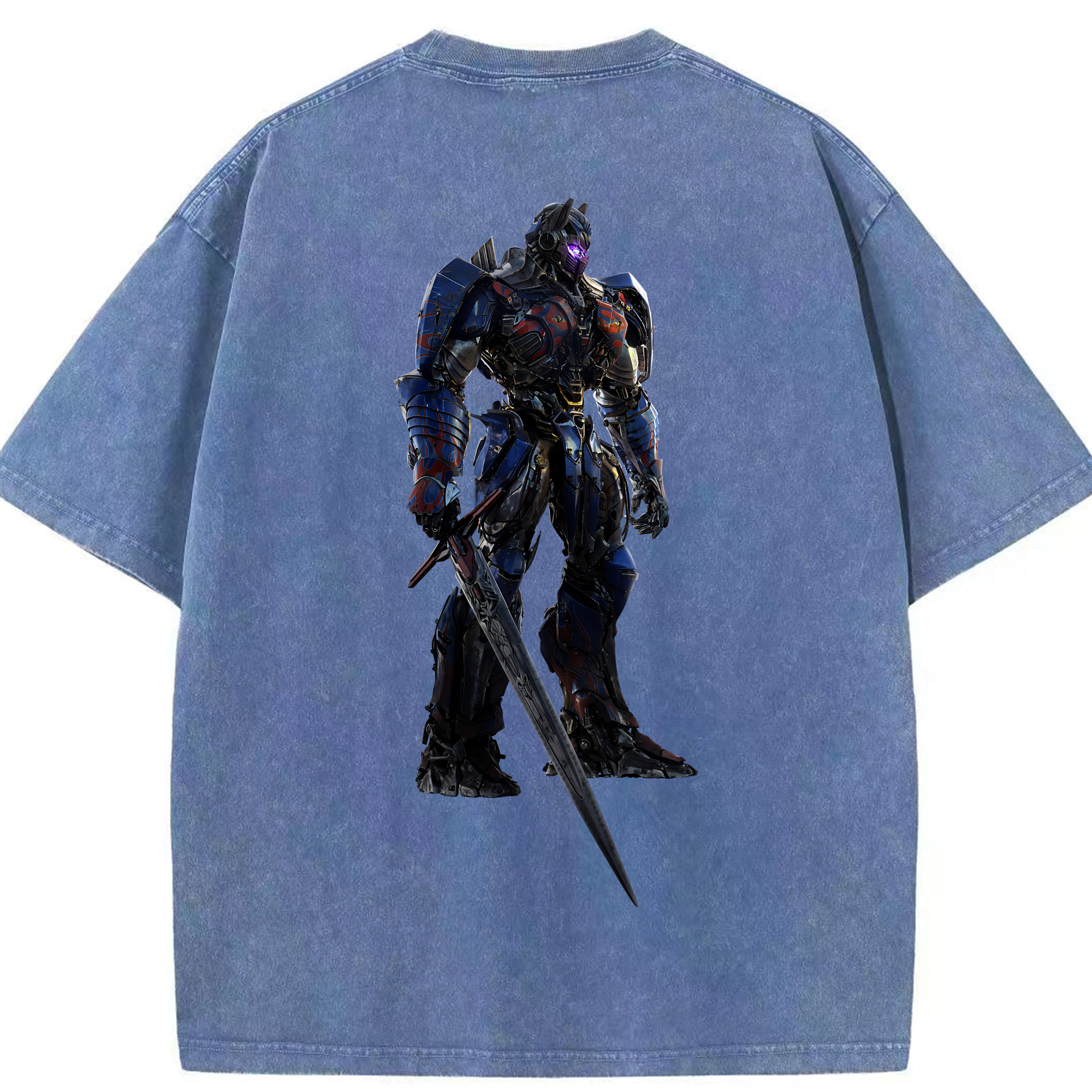 （画像用） Transformers トランスフォーマー 綿100% ヴィンテージ風 半袖Tシャツ（背面プリント）
