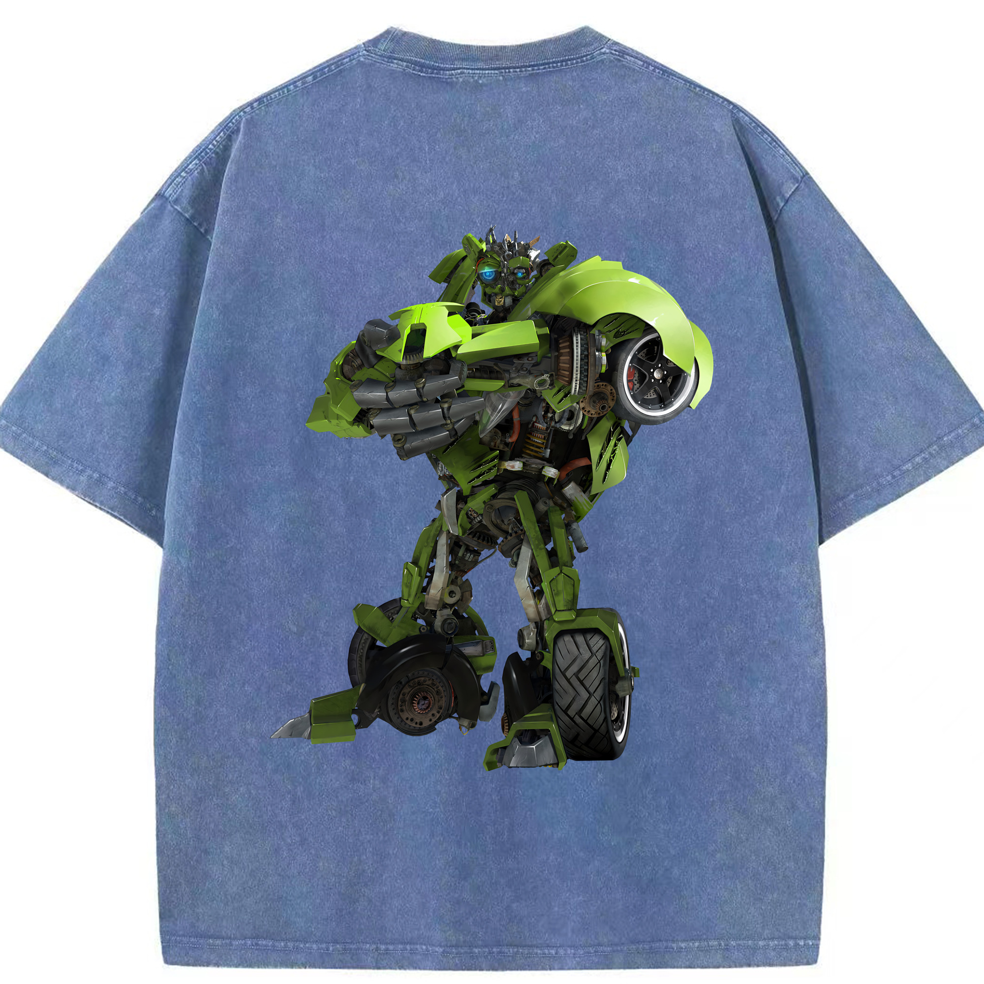 （画像用） Transformers トランスフォーマー 綿100% ヴィンテージ風 半袖Tシャツ（背面プリント）