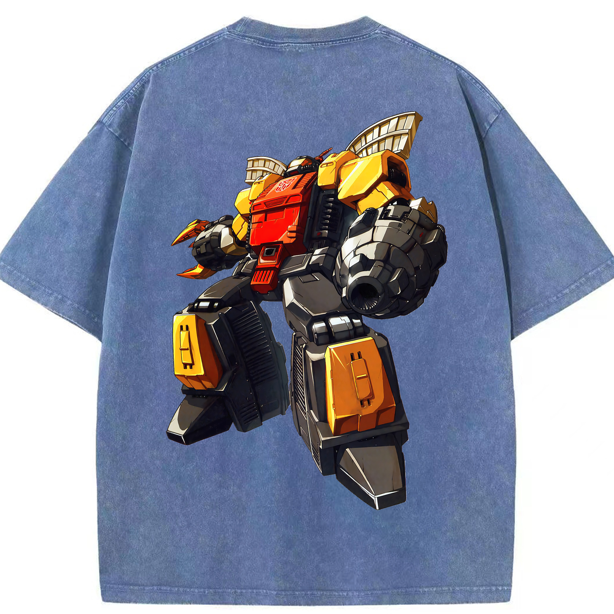 （画像用） Transformers トランスフォーマー 綿100% ヴィンテージ風 半袖Tシャツ（背面プリント）