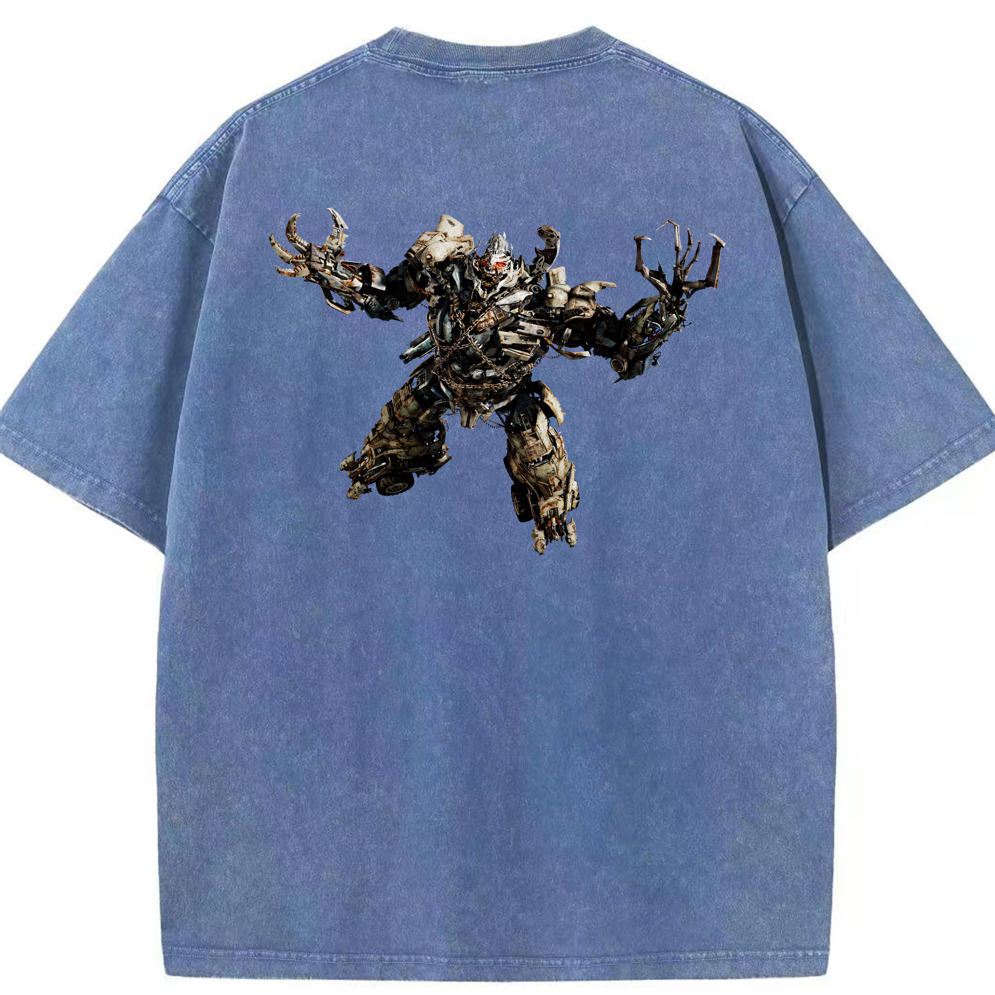 （画像用） Transformers トランスフォーマー 綿100% ヴィンテージ風 半袖Tシャツ（背面プリント）