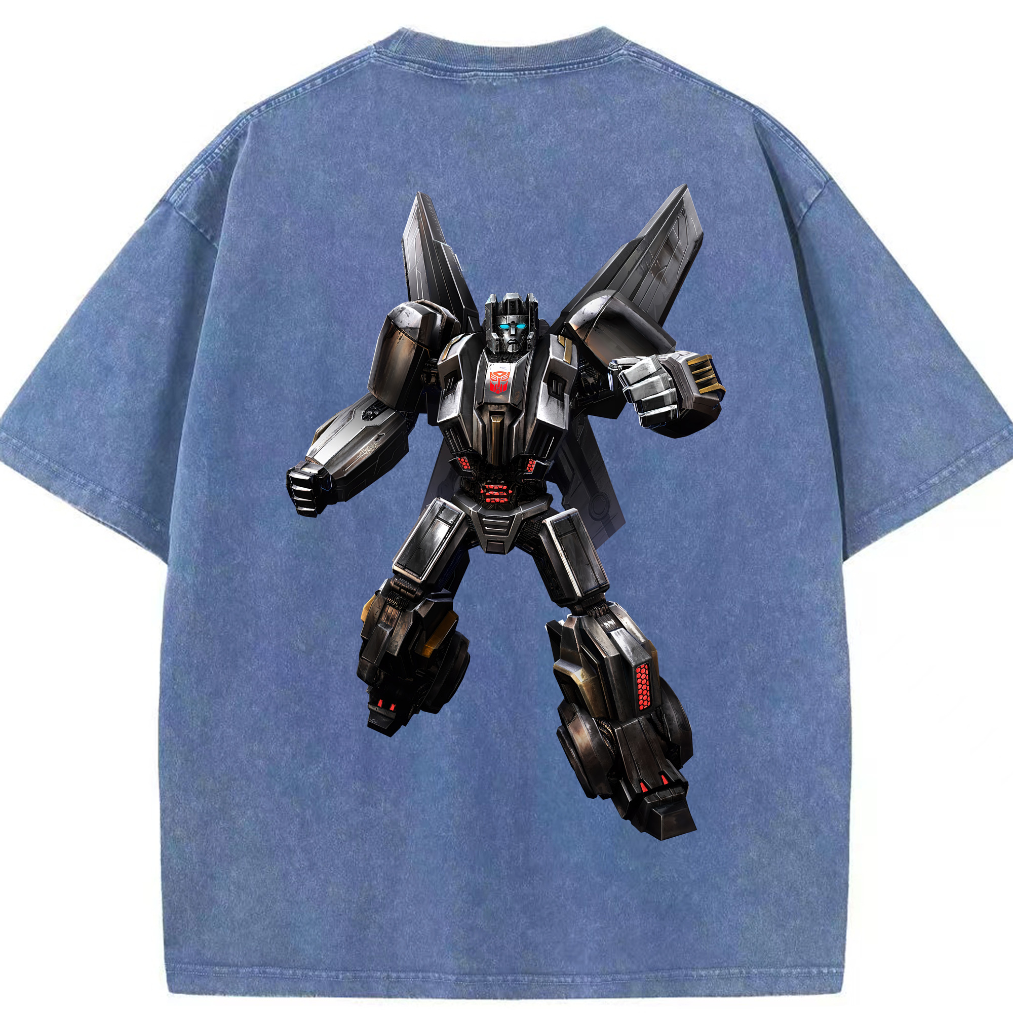 （画像用） Transformers トランスフォーマー 綿100% ヴィンテージ風 半袖Tシャツ（背面プリント）