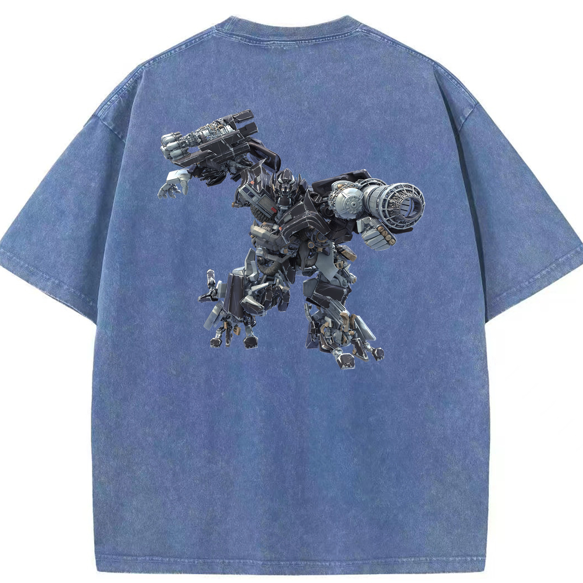 （画像用） Transformers トランスフォーマー 綿100% ヴィンテージ風 半袖Tシャツ（背面プリント）