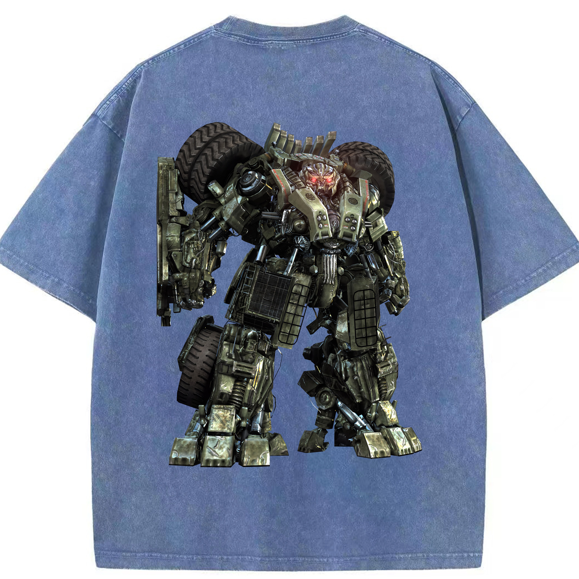 （画像用） Transformers トランスフォーマー 綿100% ヴィンテージ風 半袖Tシャツ（背面プリント）