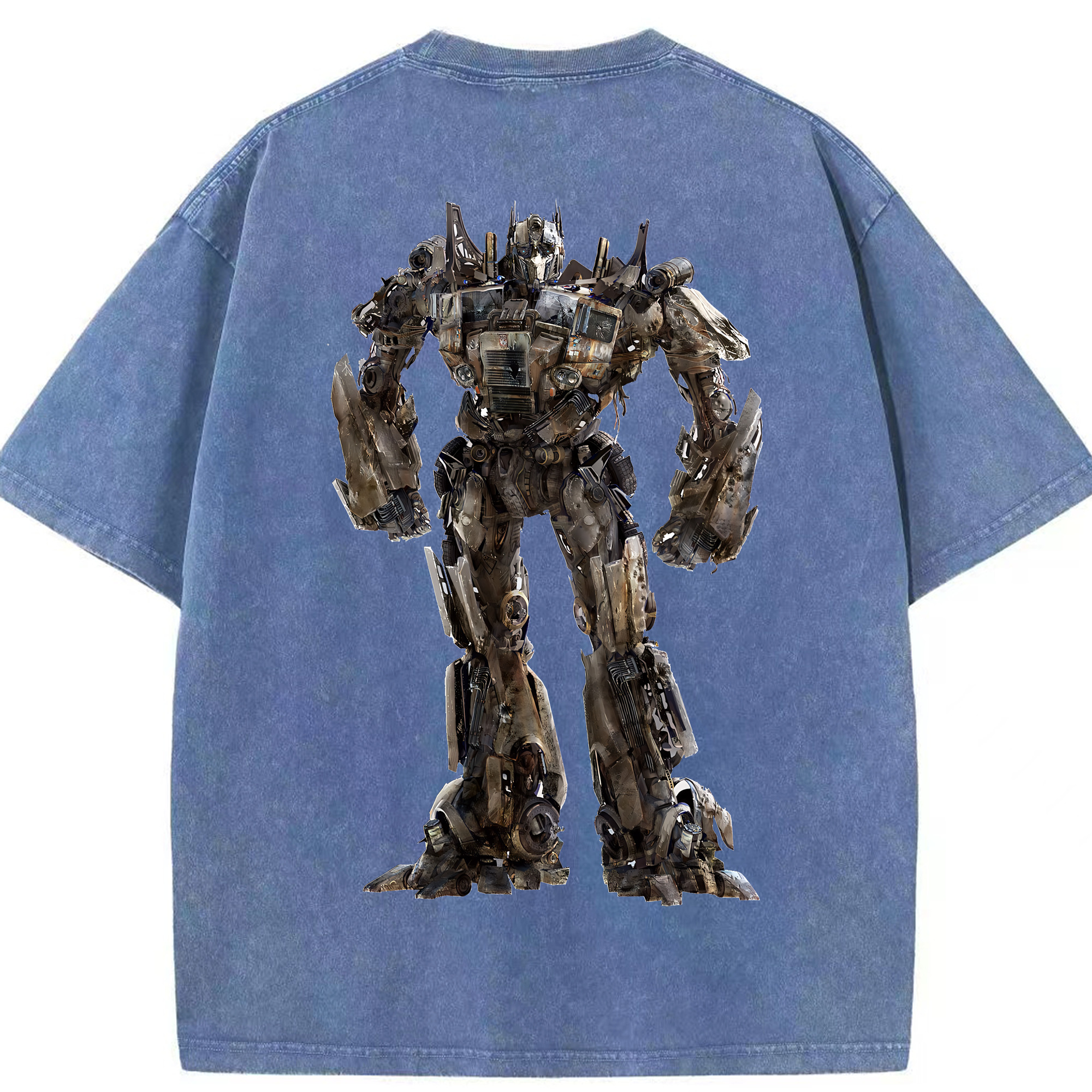 （画像用） Transformers トランスフォーマー 綿100% ヴィンテージ風 半袖Tシャツ（背面プリント）