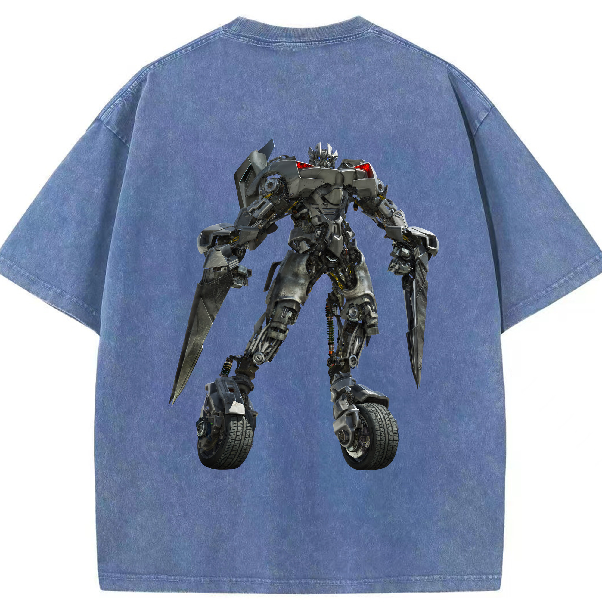 （画像用） Transformers トランスフォーマー 綿100% ヴィンテージ風 半袖Tシャツ（背面プリント）