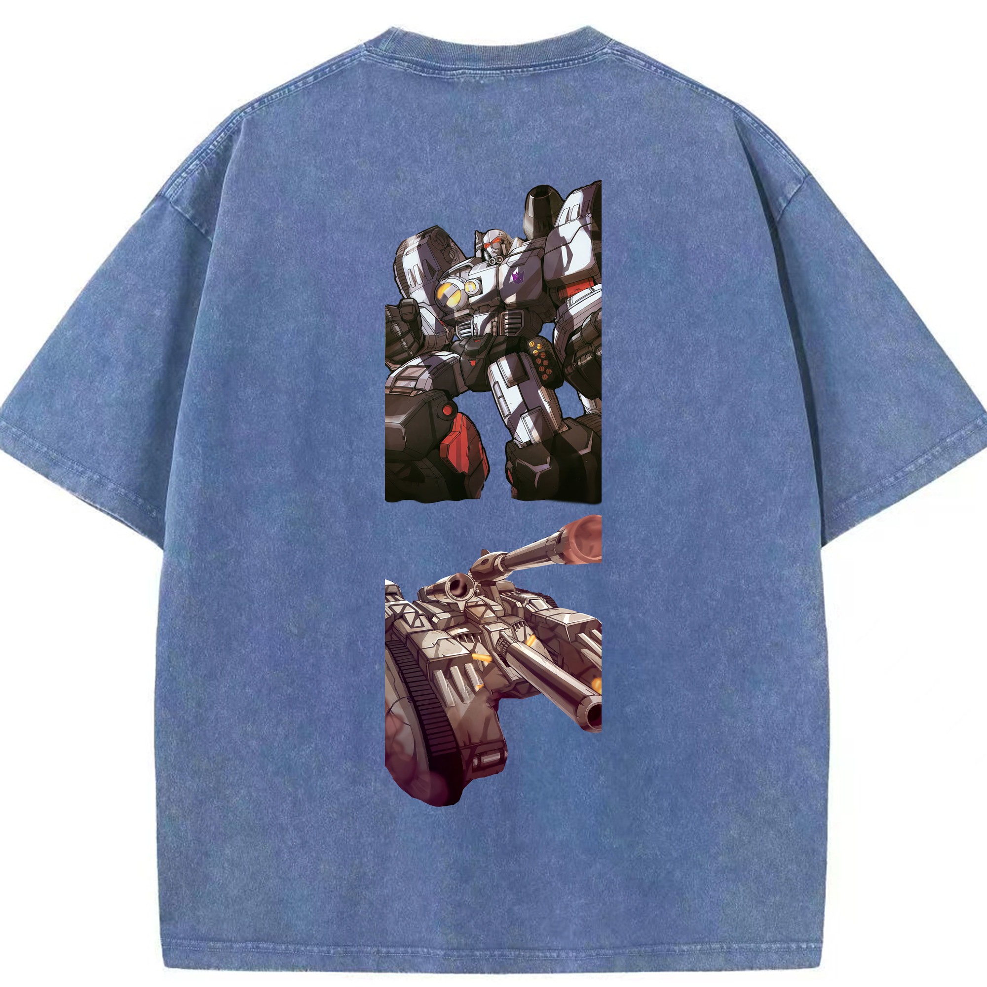 （画像用） Transformers トランスフォーマー 綿100% ヴィンテージ風 半袖Tシャツ（背面プリント）