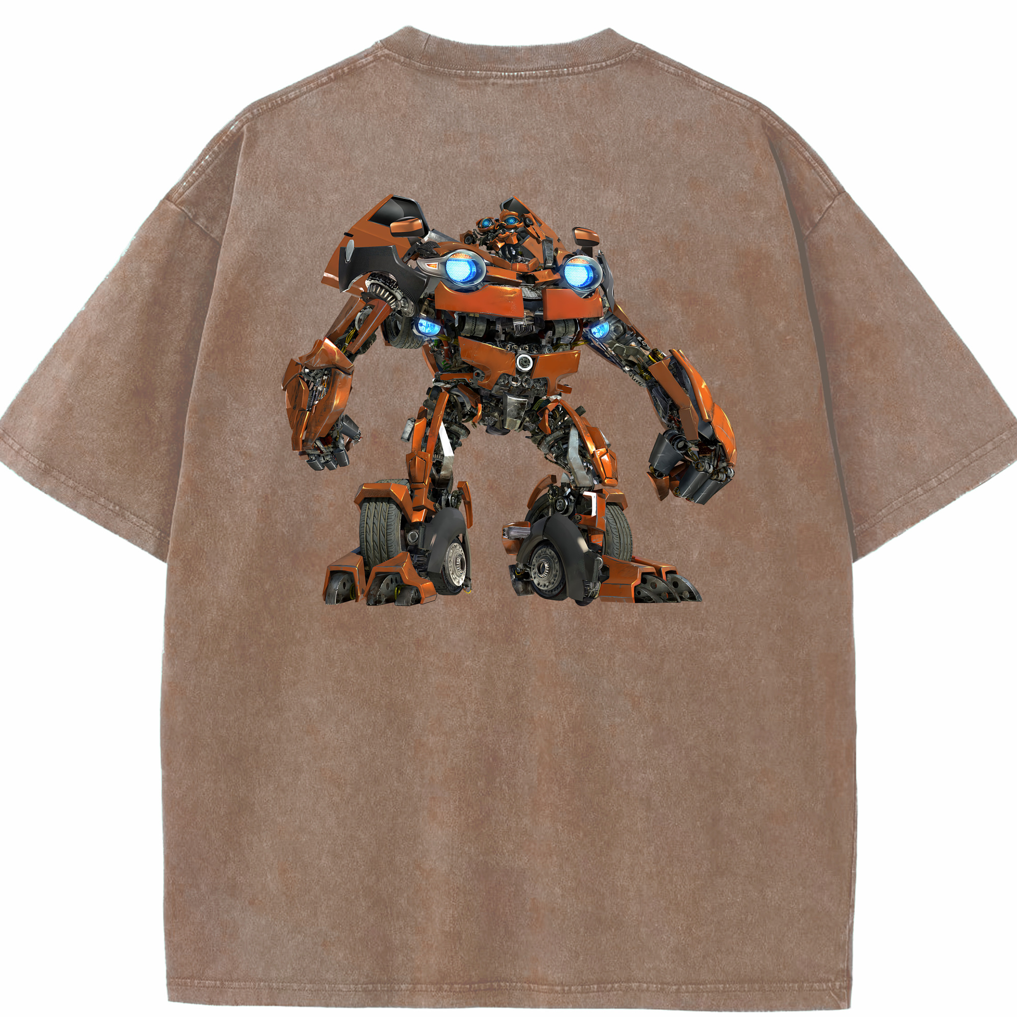 Transformers トランスフォーマー 綿100% ヴィンテージ風 半袖Tシャツ（背面プリント）