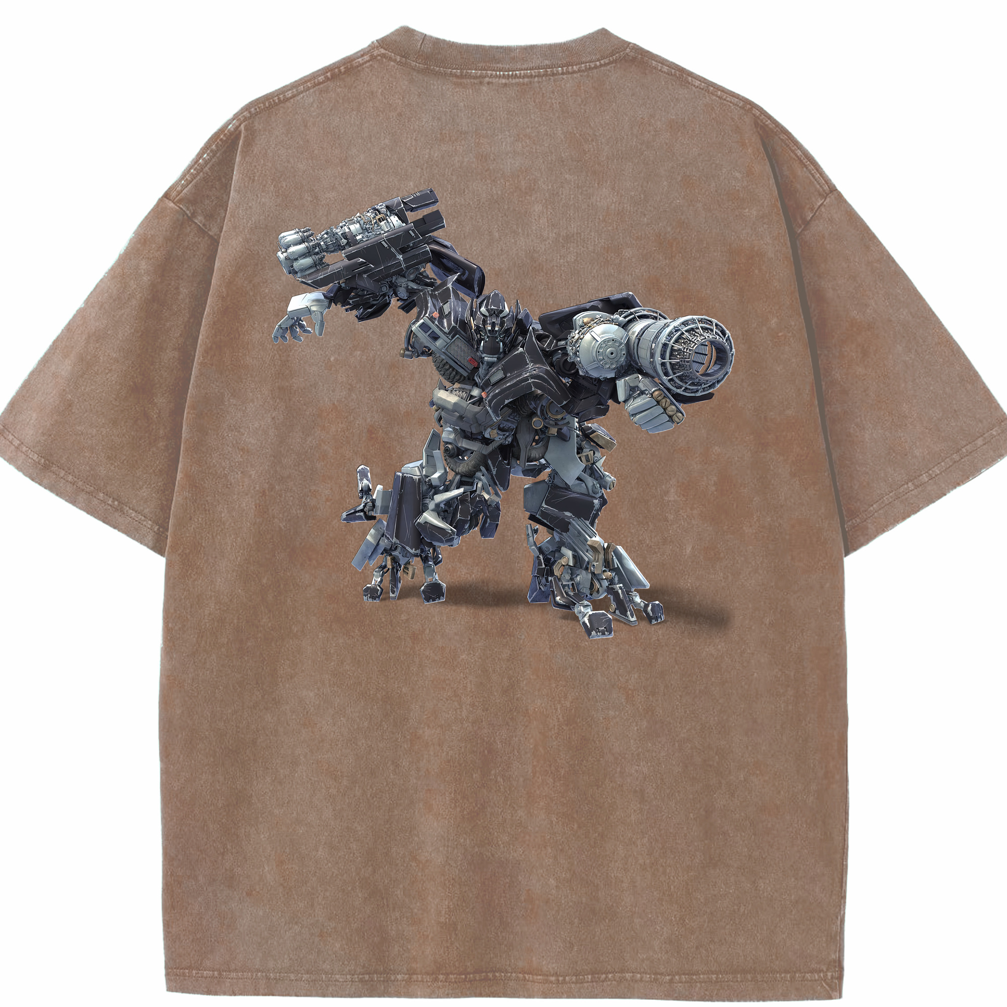 （画像用） Transformers トランスフォーマー 綿100% ヴィンテージ風 半袖Tシャツ（背面プリント）