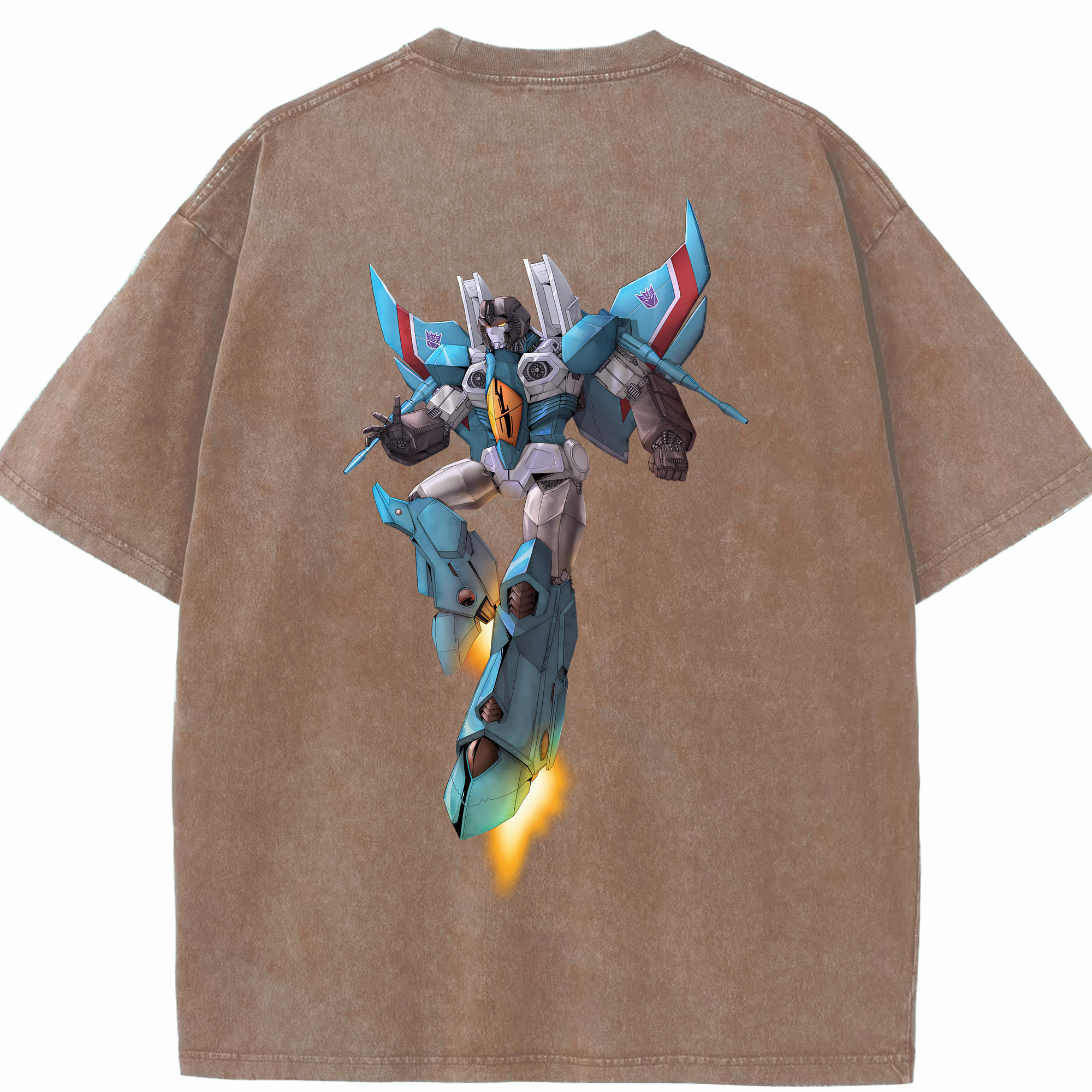 （画像用） Transformers トランスフォーマー 綿100% ヴィンテージ風 半袖Tシャツ（背面プリント）