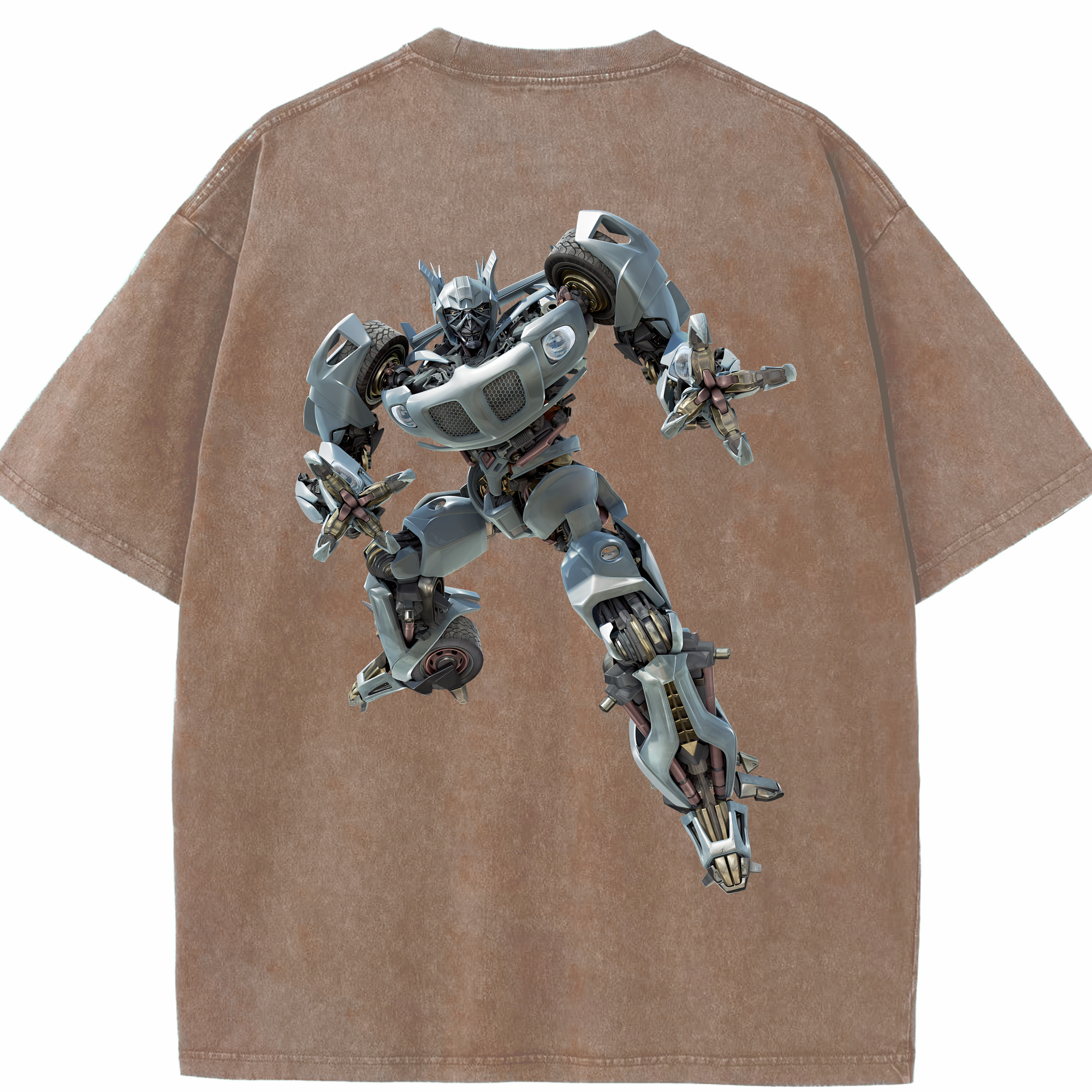 （画像用） Transformers トランスフォーマー 綿100% ヴィンテージ風 半袖Tシャツ（背面プリント）