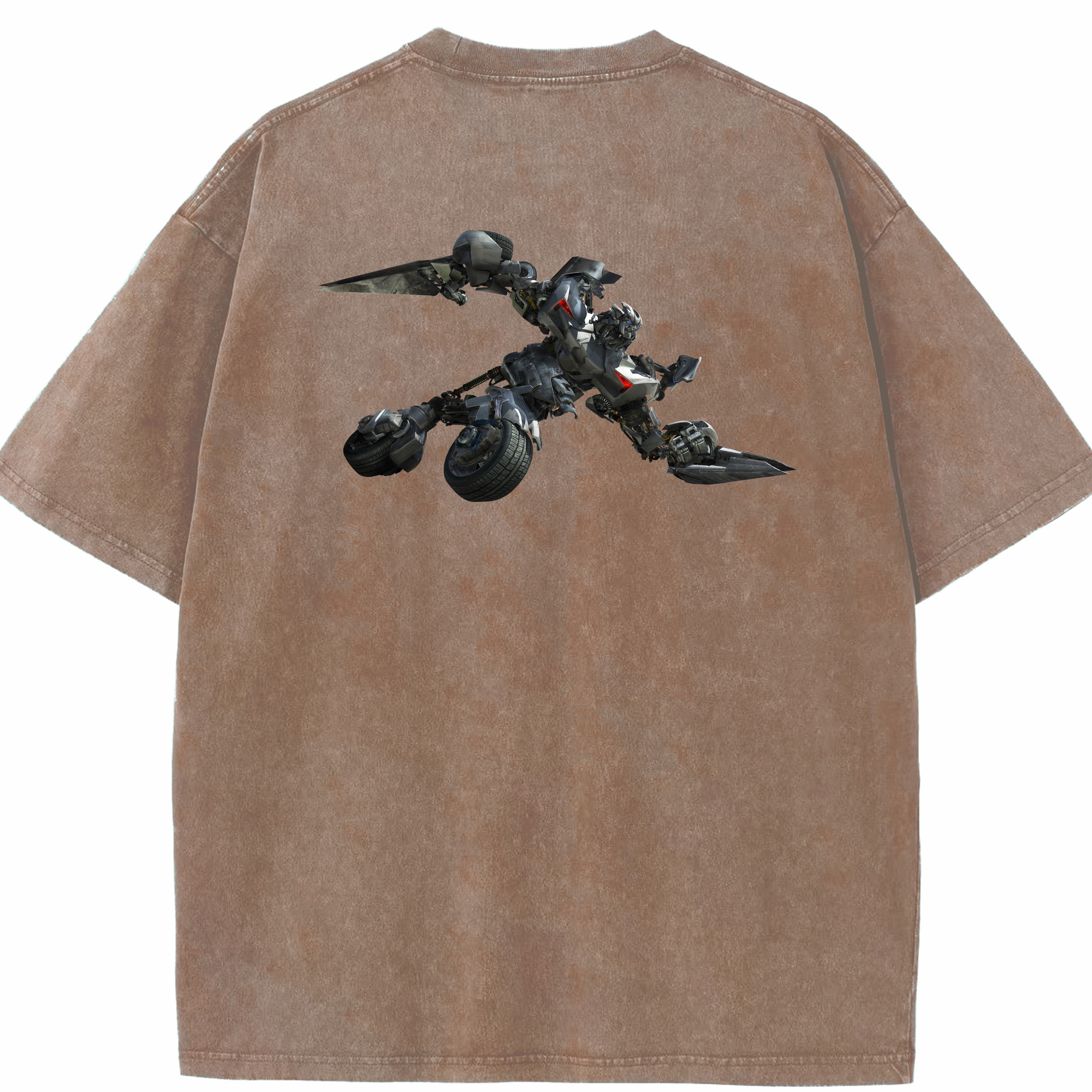 （画像用） Transformers トランスフォーマー 綿100% ヴィンテージ風 半袖Tシャツ（背面プリント）