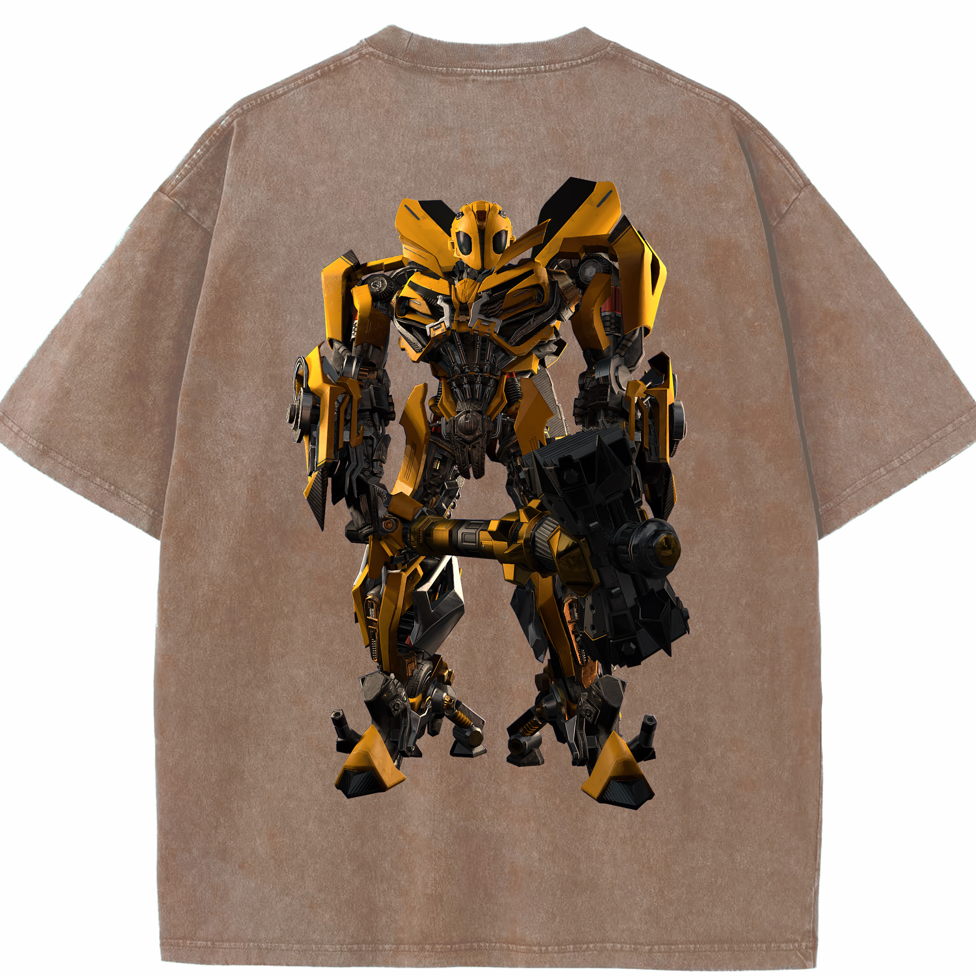 （画像用） Transformers トランスフォーマー 綿100% ヴィンテージ風 半袖Tシャツ（背面プリント）