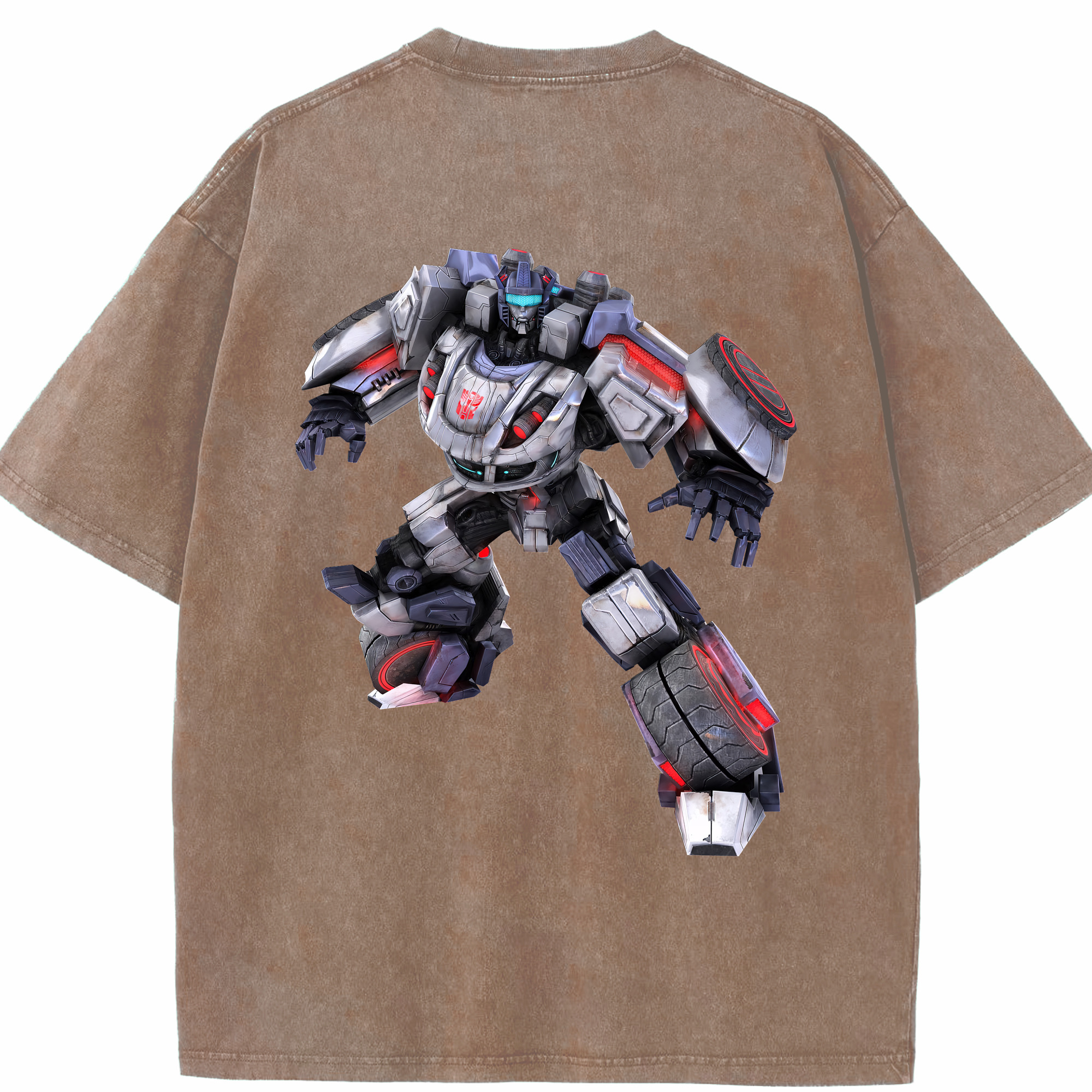 （画像用） Transformers トランスフォーマー 綿100% ヴィンテージ風 半袖Tシャツ（背面プリント）
