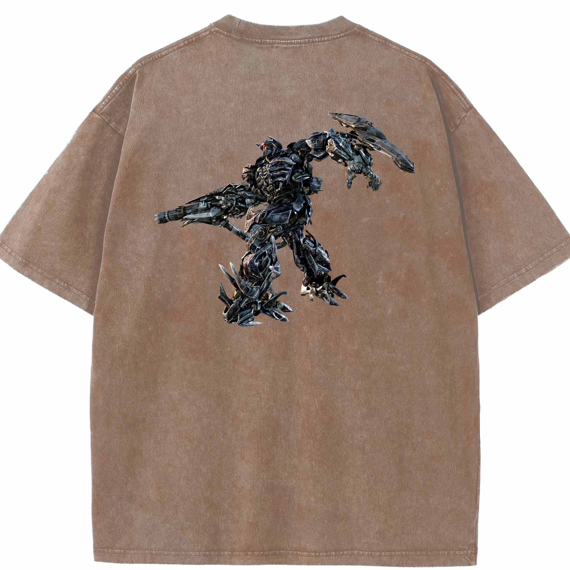 （画像用） Transformers トランスフォーマー 綿100% ヴィンテージ風 半袖Tシャツ（背面プリント）