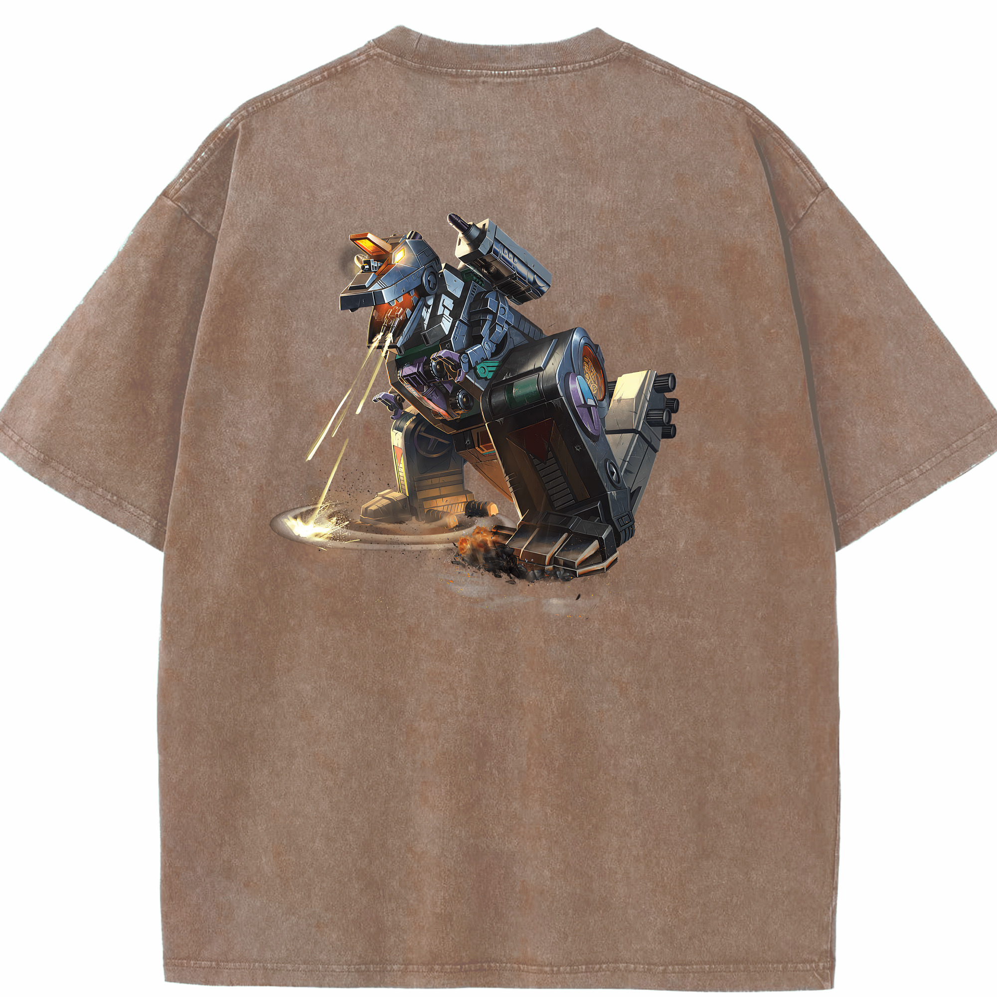 （画像用） Transformers トランスフォーマー 綿100% ヴィンテージ風 半袖Tシャツ（背面プリント）