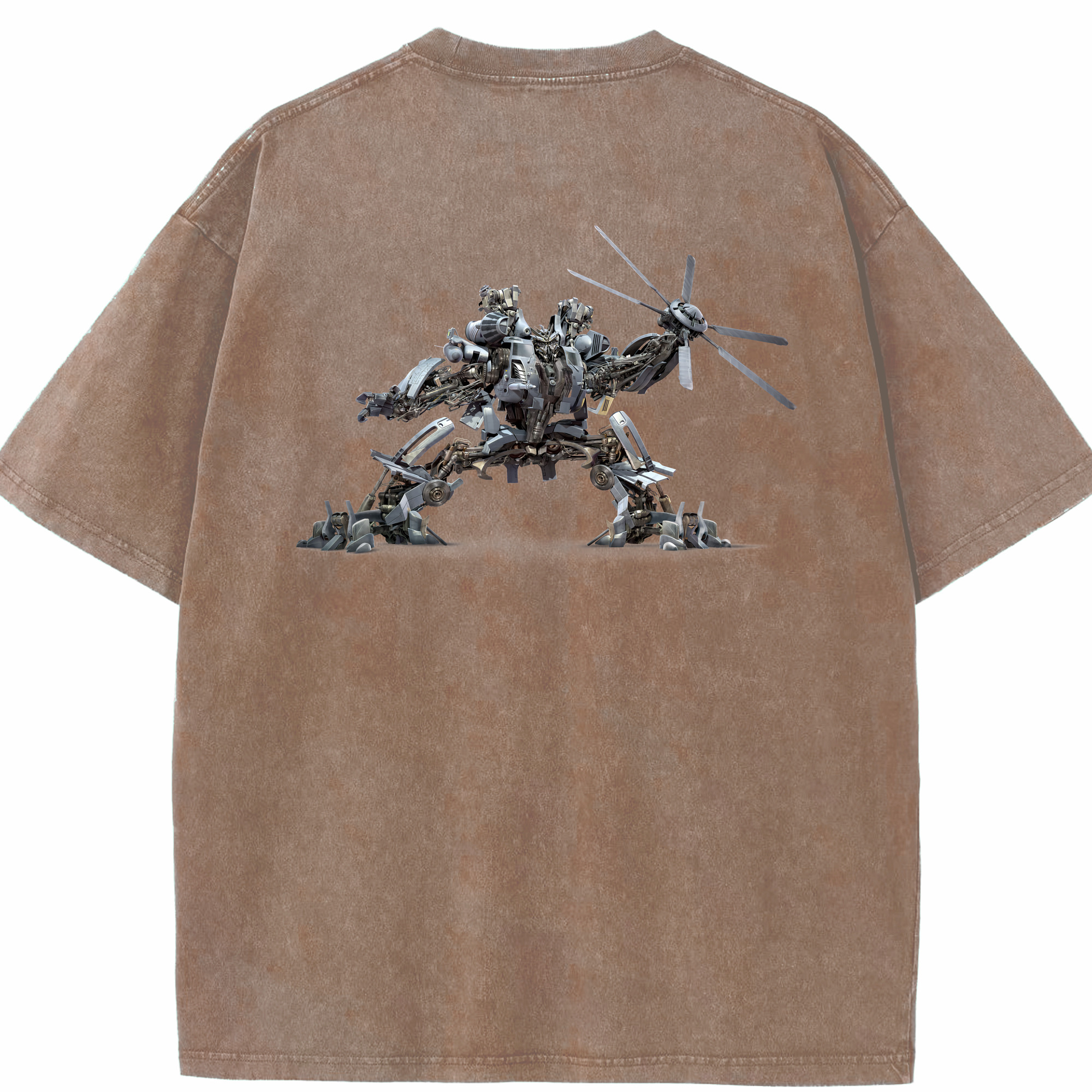 （画像用） Transformers トランスフォーマー 綿100% ヴィンテージ風 半袖Tシャツ（背面プリント）