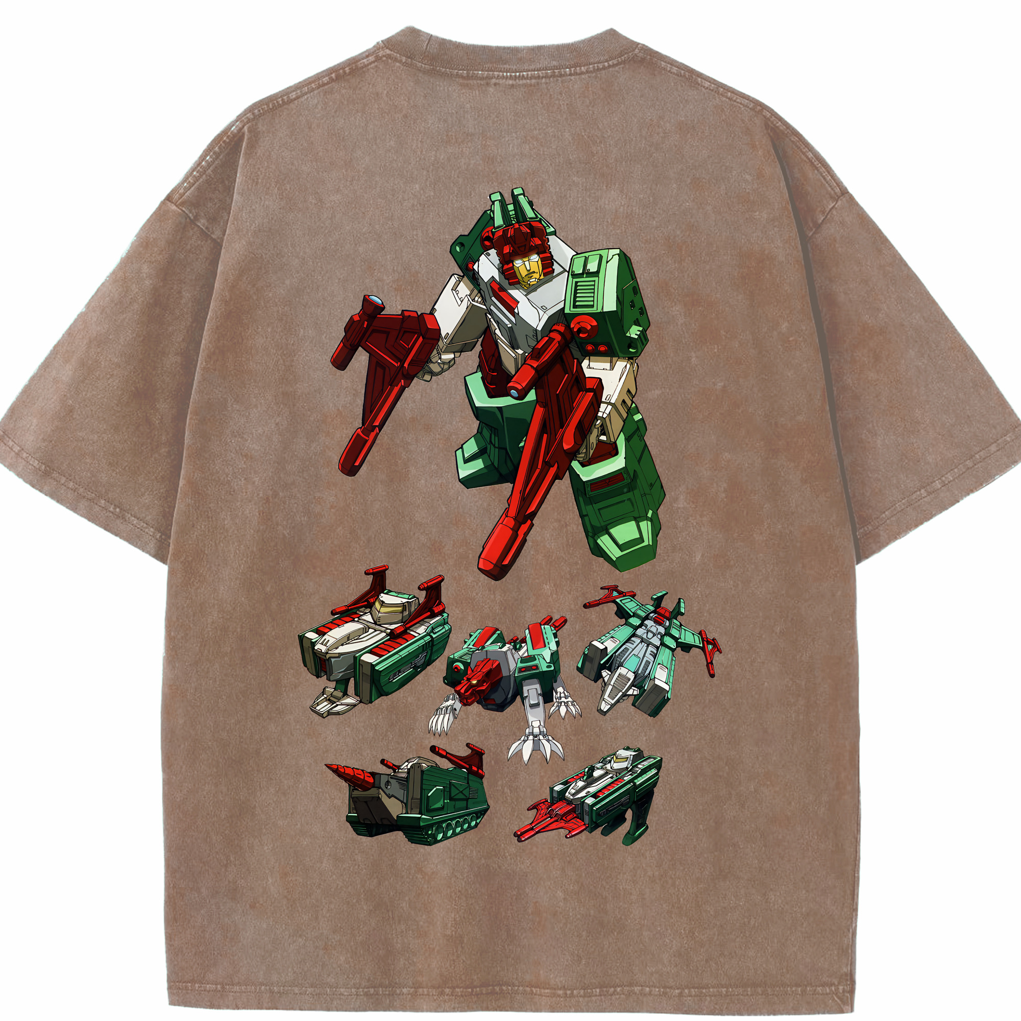 （画像用） Transformers トランスフォーマー 綿100% ヴィンテージ風 半袖Tシャツ（背面プリント）