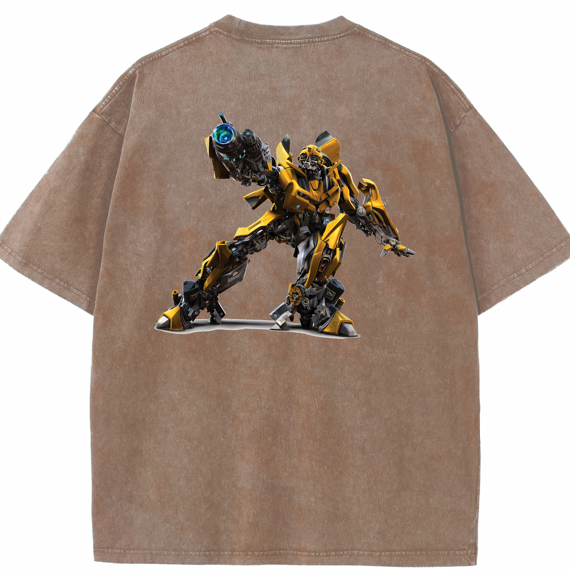 （画像用） Transformers トランスフォーマー 綿100% ヴィンテージ風 半袖Tシャツ（背面プリント）