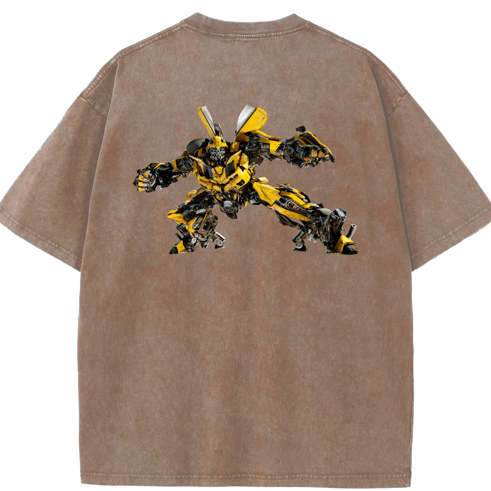 （画像用） Transformers トランスフォーマー 綿100% ヴィンテージ風 半袖Tシャツ（背面プリント）