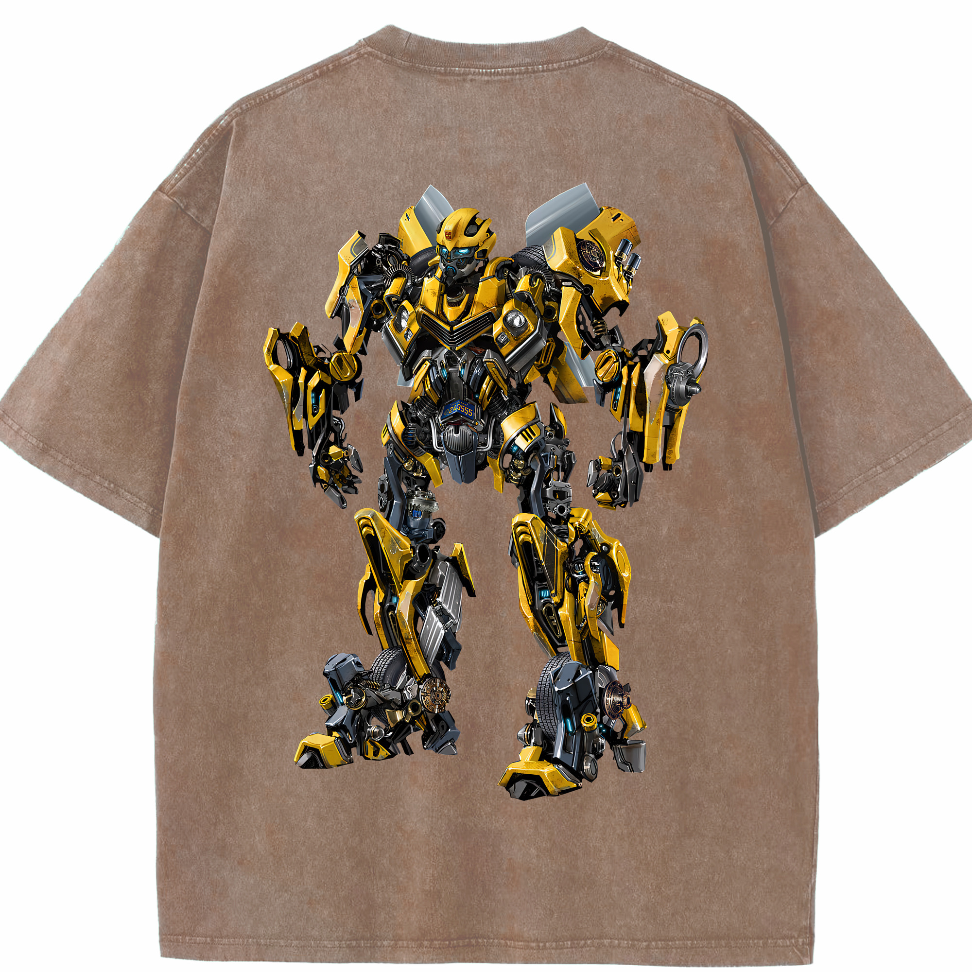 （画像用） Transformers トランスフォーマー 綿100% ヴィンテージ風 半袖Tシャツ（背面プリント）