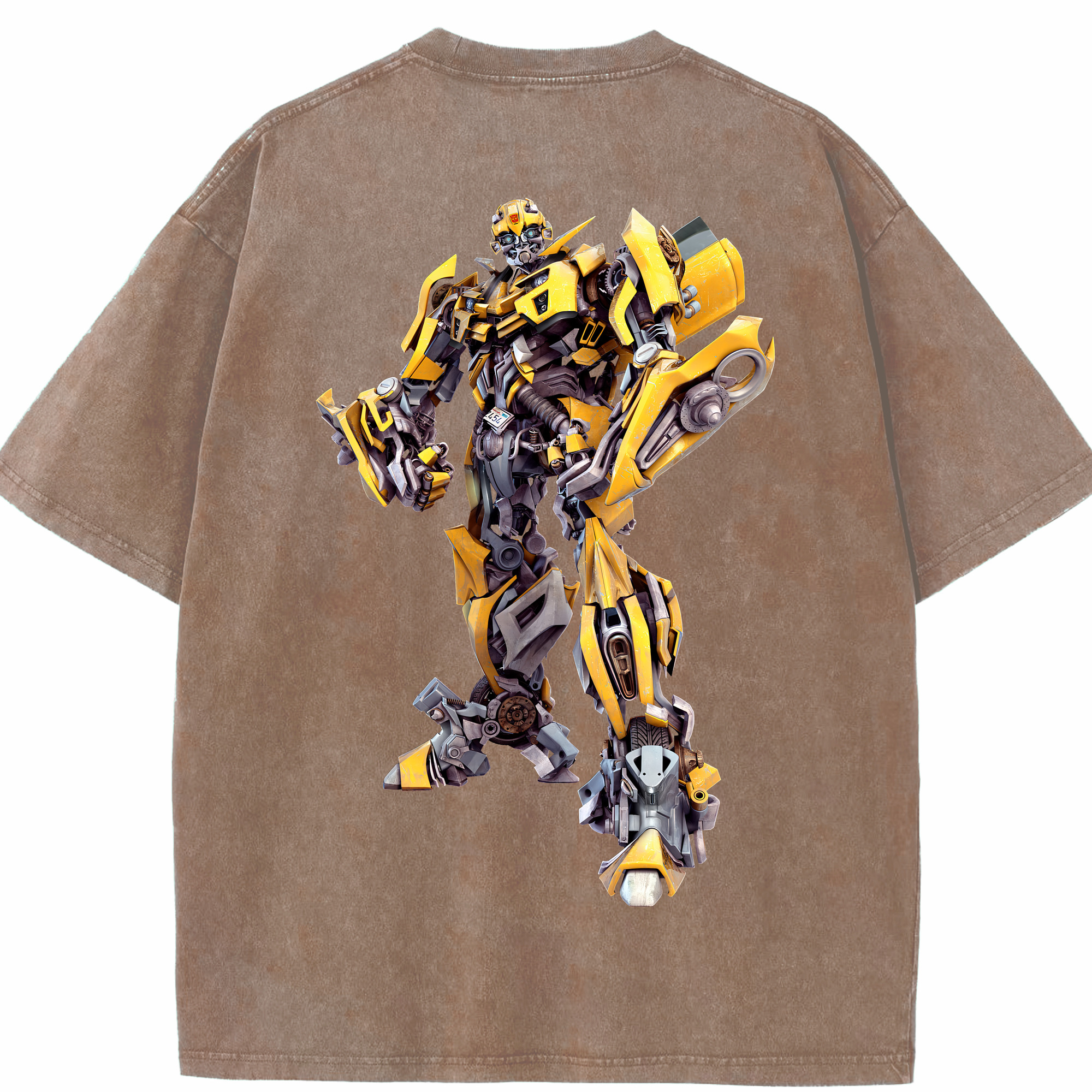 （画像用） Transformers トランスフォーマー 綿100% ヴィンテージ風 半袖Tシャツ（背面プリント）