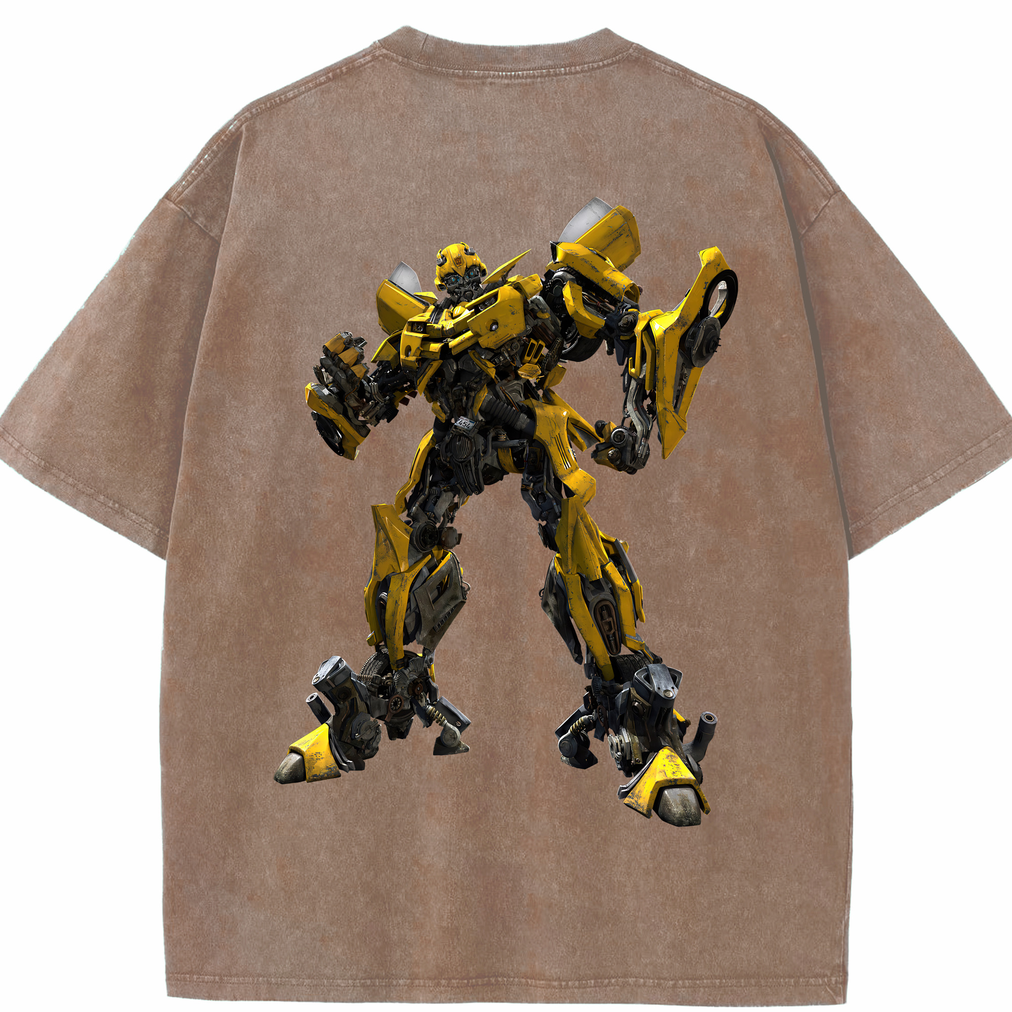 （画像用） Transformers トランスフォーマー 綿100% ヴィンテージ風 半袖Tシャツ（背面プリント）