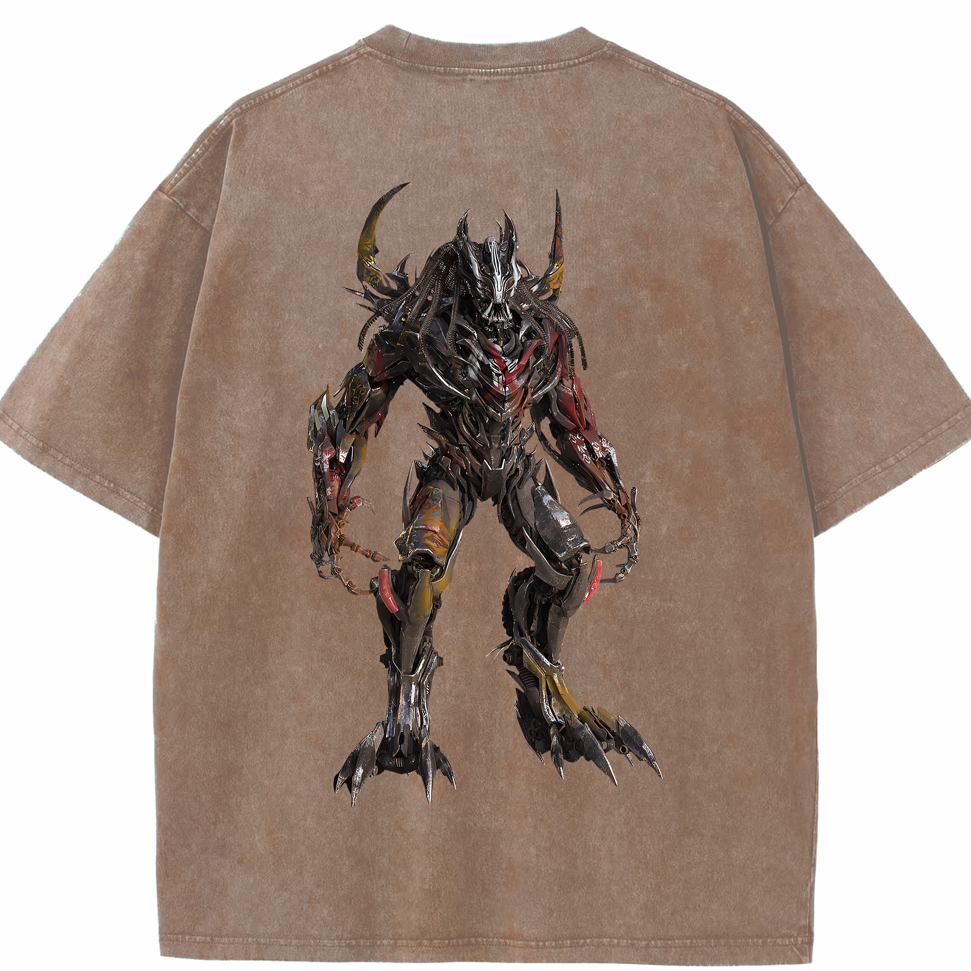（画像用） Transformers トランスフォーマー 綿100% ヴィンテージ風 半袖Tシャツ（背面プリント）