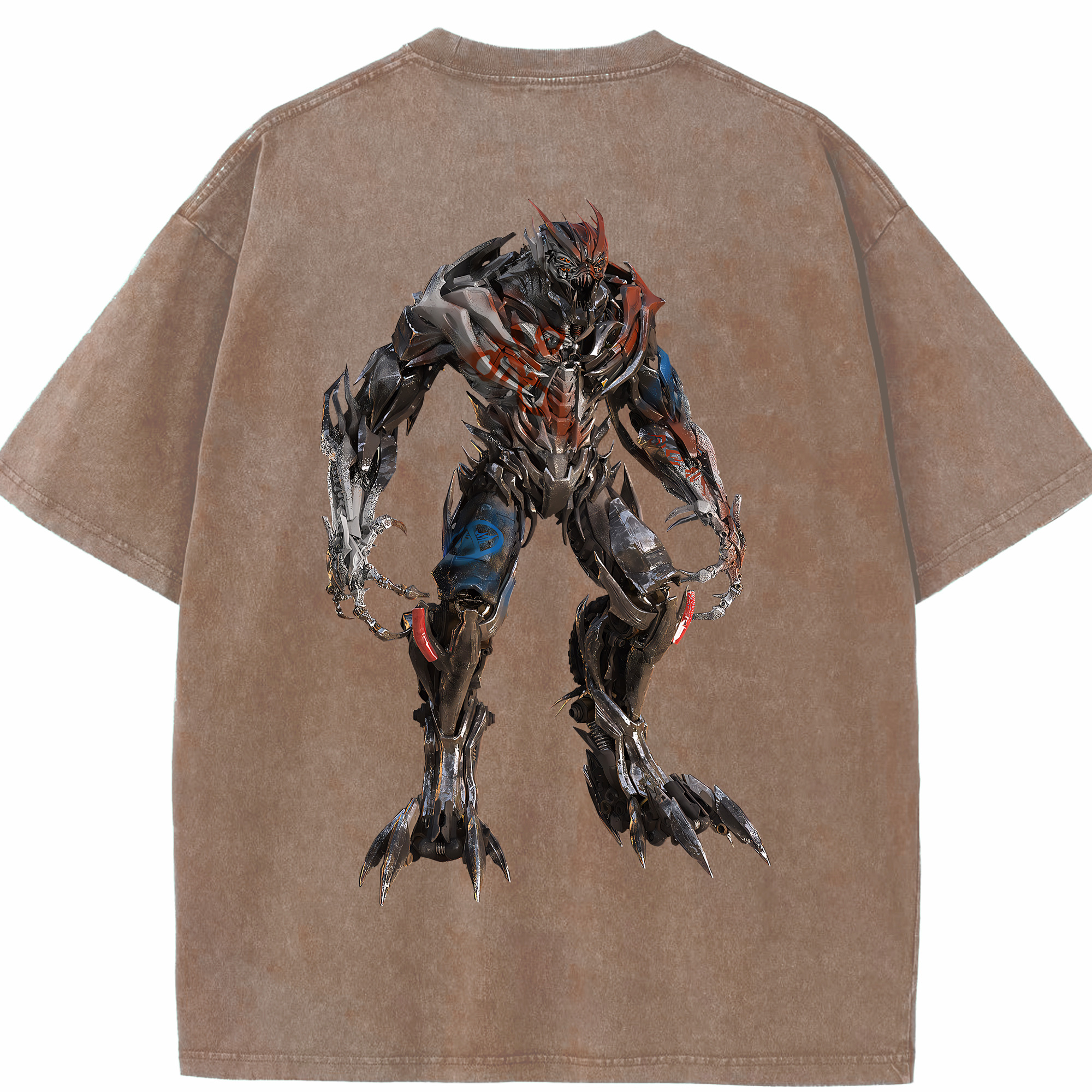 （画像用） Transformers トランスフォーマー 綿100% ヴィンテージ風 半袖Tシャツ（背面プリント）