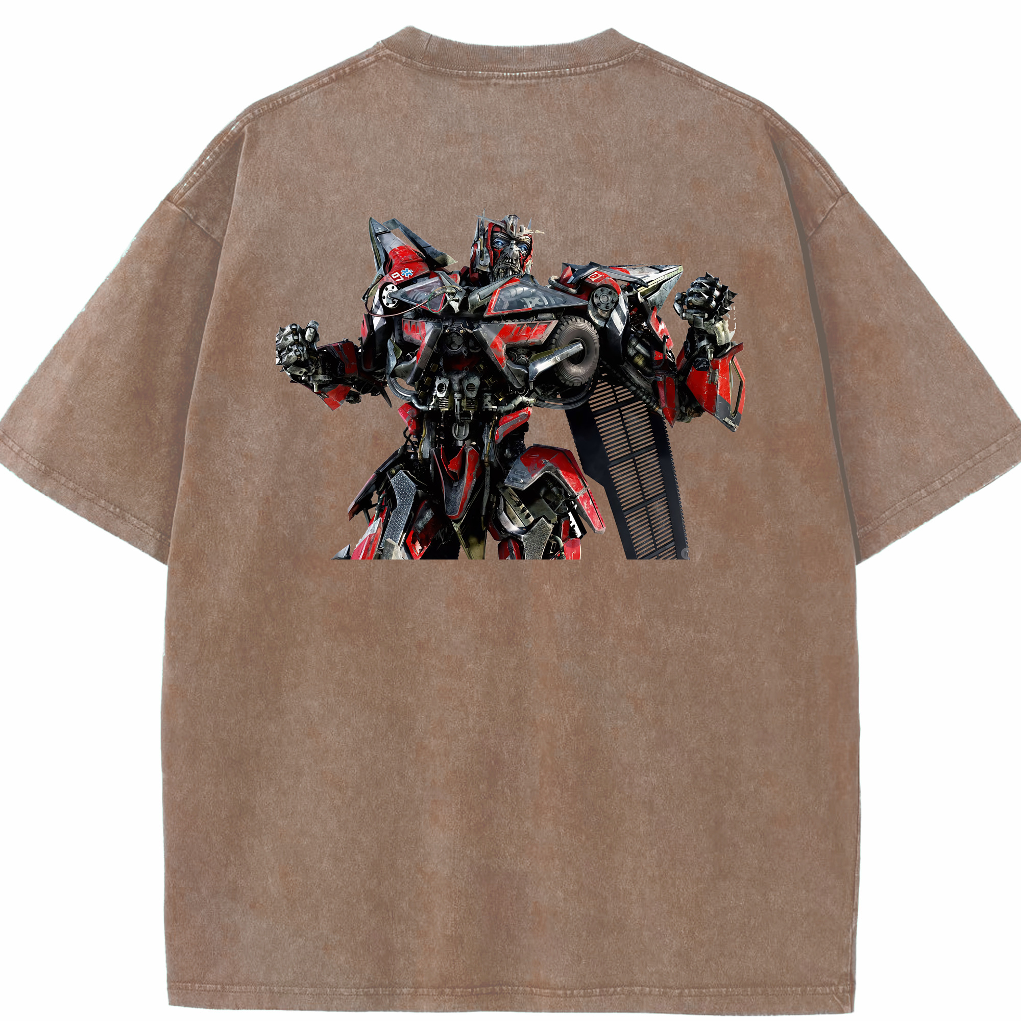 （画像用） Transformers トランスフォーマー 綿100% ヴィンテージ風 半袖Tシャツ（背面プリント）