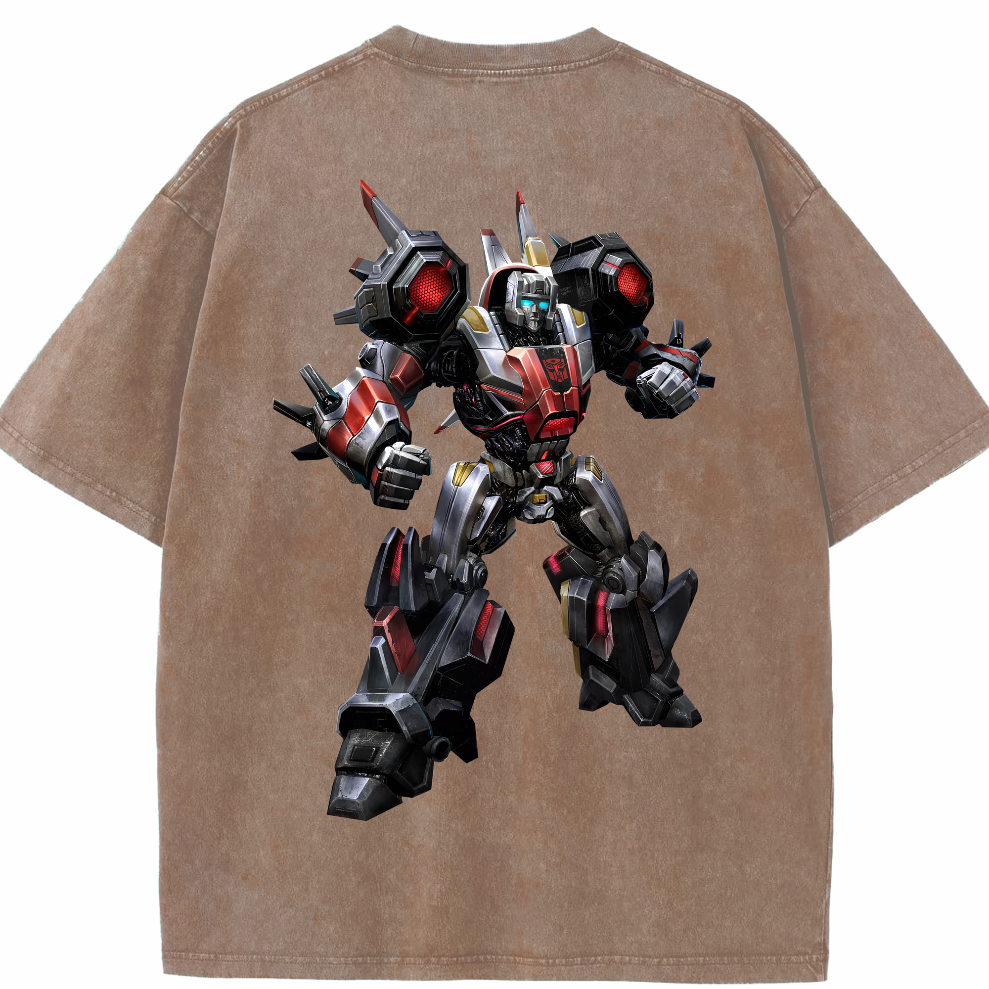 （画像用） Transformers トランスフォーマー 綿100% ヴィンテージ風 半袖Tシャツ（背面プリント）