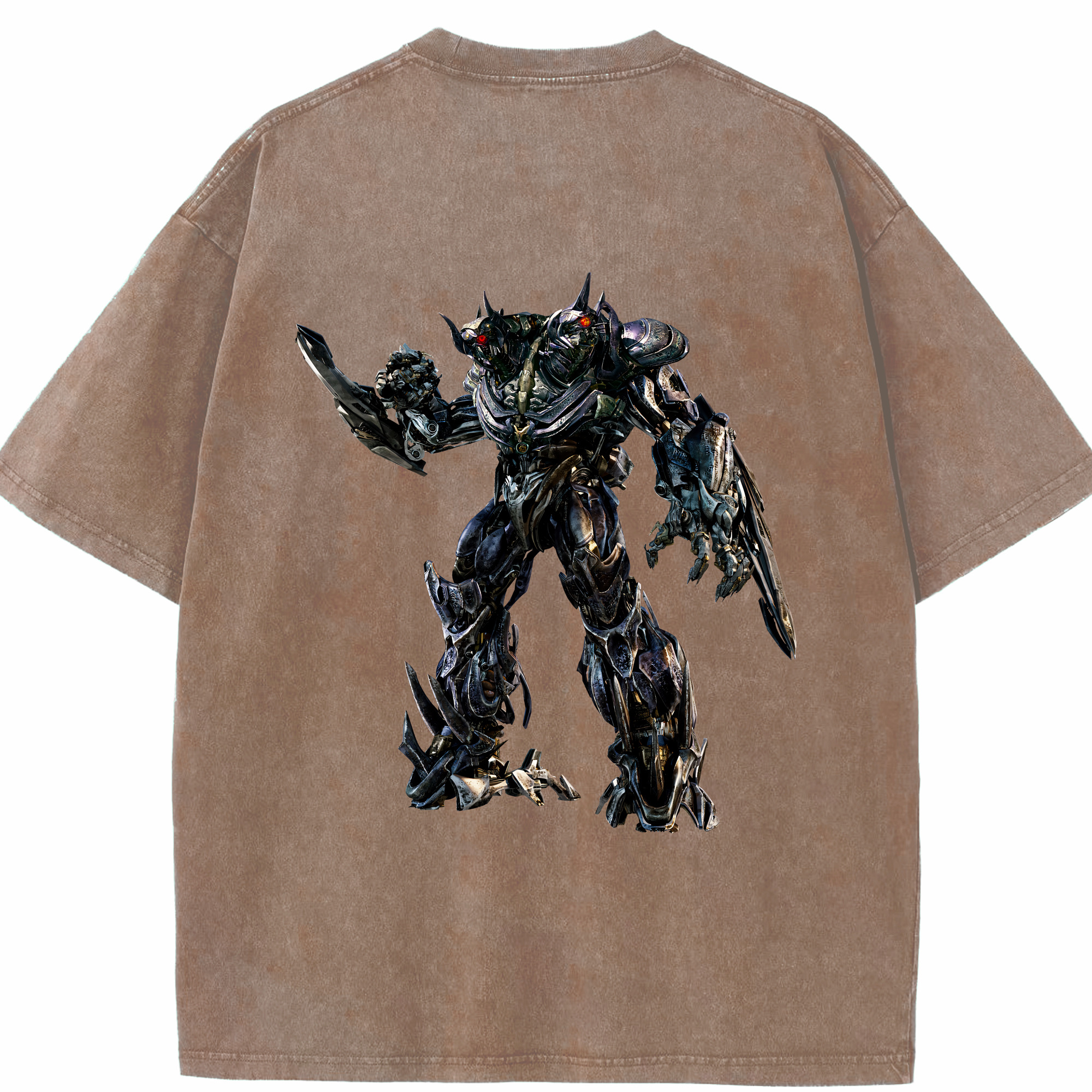 （画像用） Transformers トランスフォーマー 綿100% ヴィンテージ風 半袖Tシャツ（背面プリント）