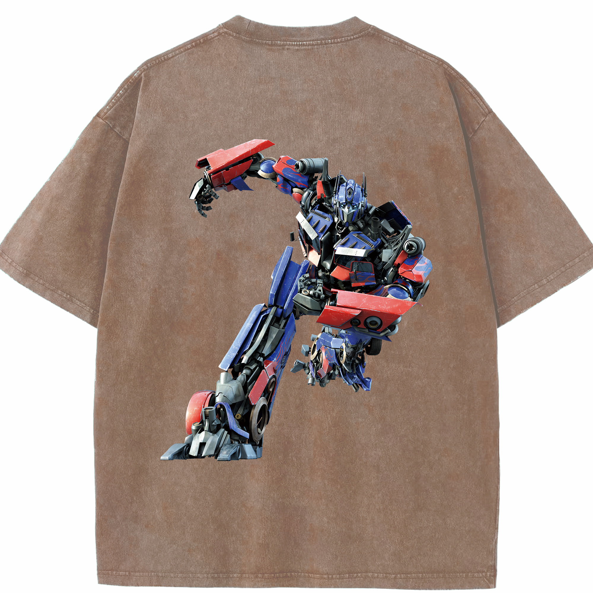 （画像用） Transformers トランスフォーマー 綿100% ヴィンテージ風 半袖Tシャツ（背面プリント）
