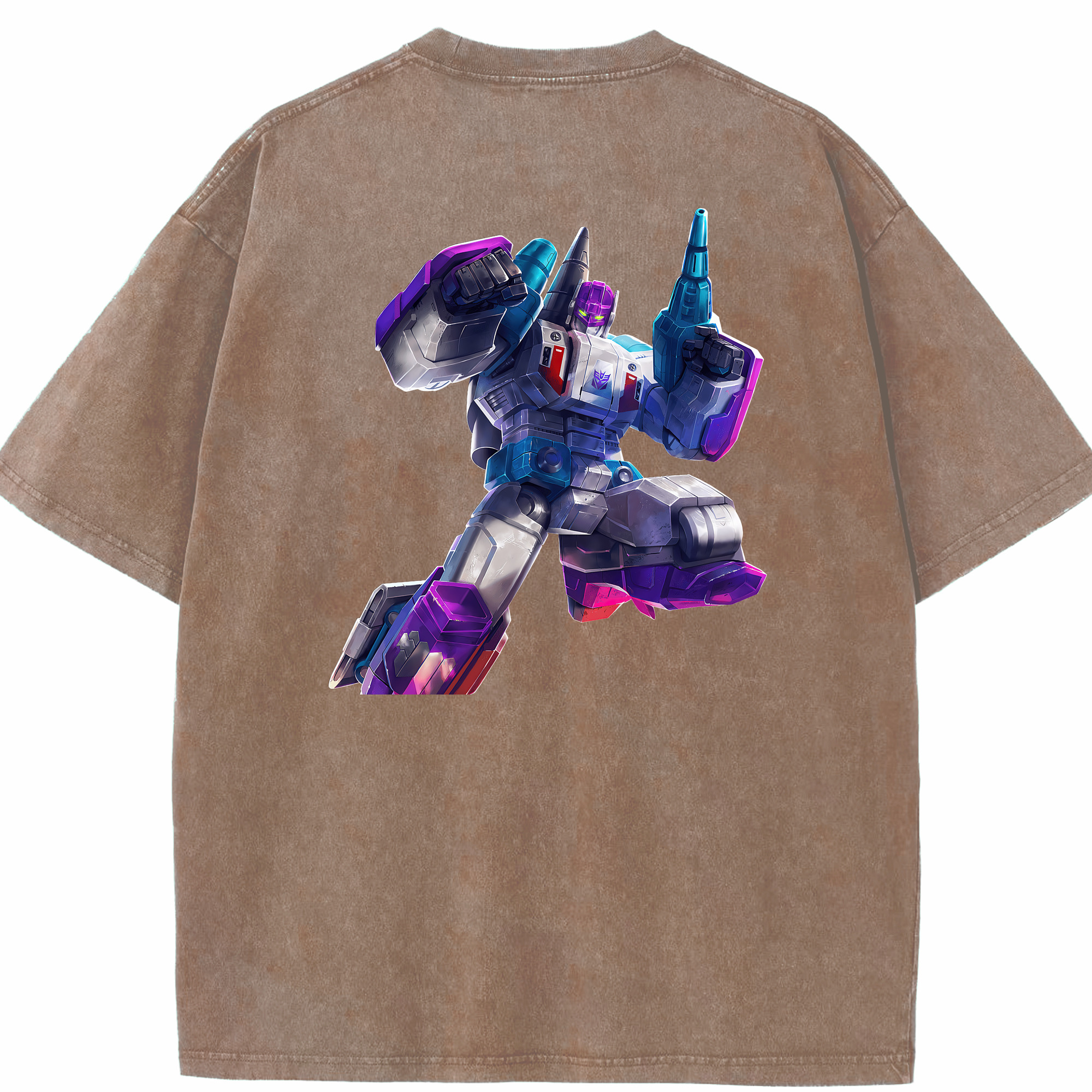 （画像用） Transformers トランスフォーマー 綿100% ヴィンテージ風 半袖Tシャツ（背面プリント）