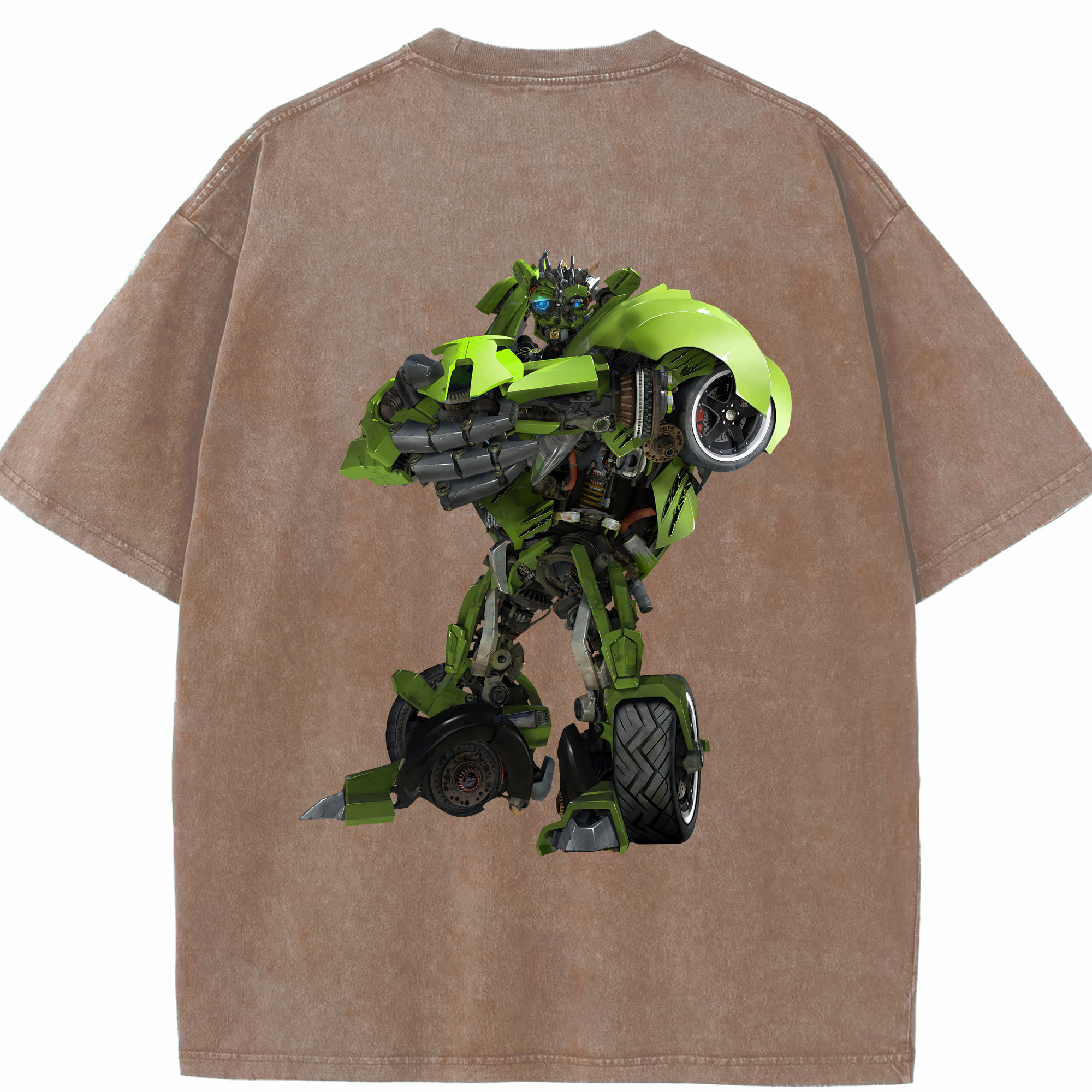 （画像用） Transformers トランスフォーマー 綿100% ヴィンテージ風 半袖Tシャツ（背面プリント）
