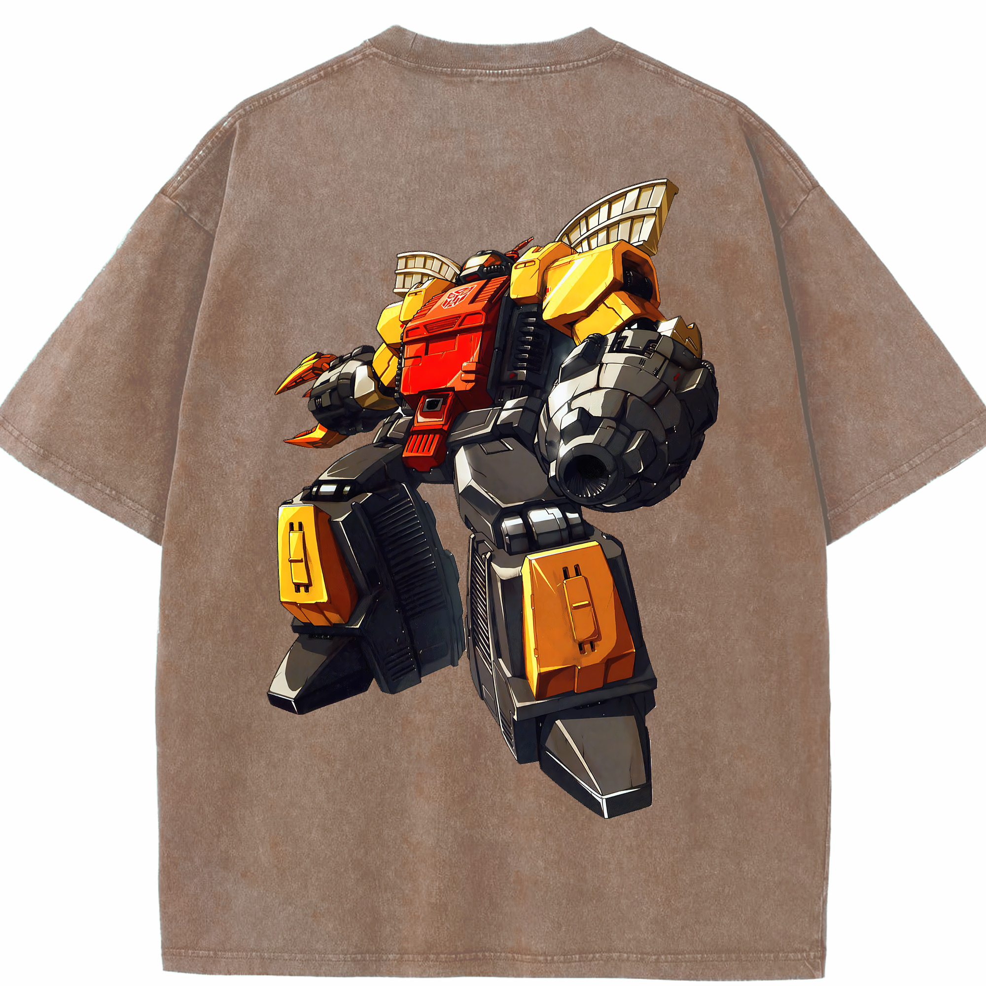 （画像用） Transformers トランスフォーマー 綿100% ヴィンテージ風 半袖Tシャツ（背面プリント）