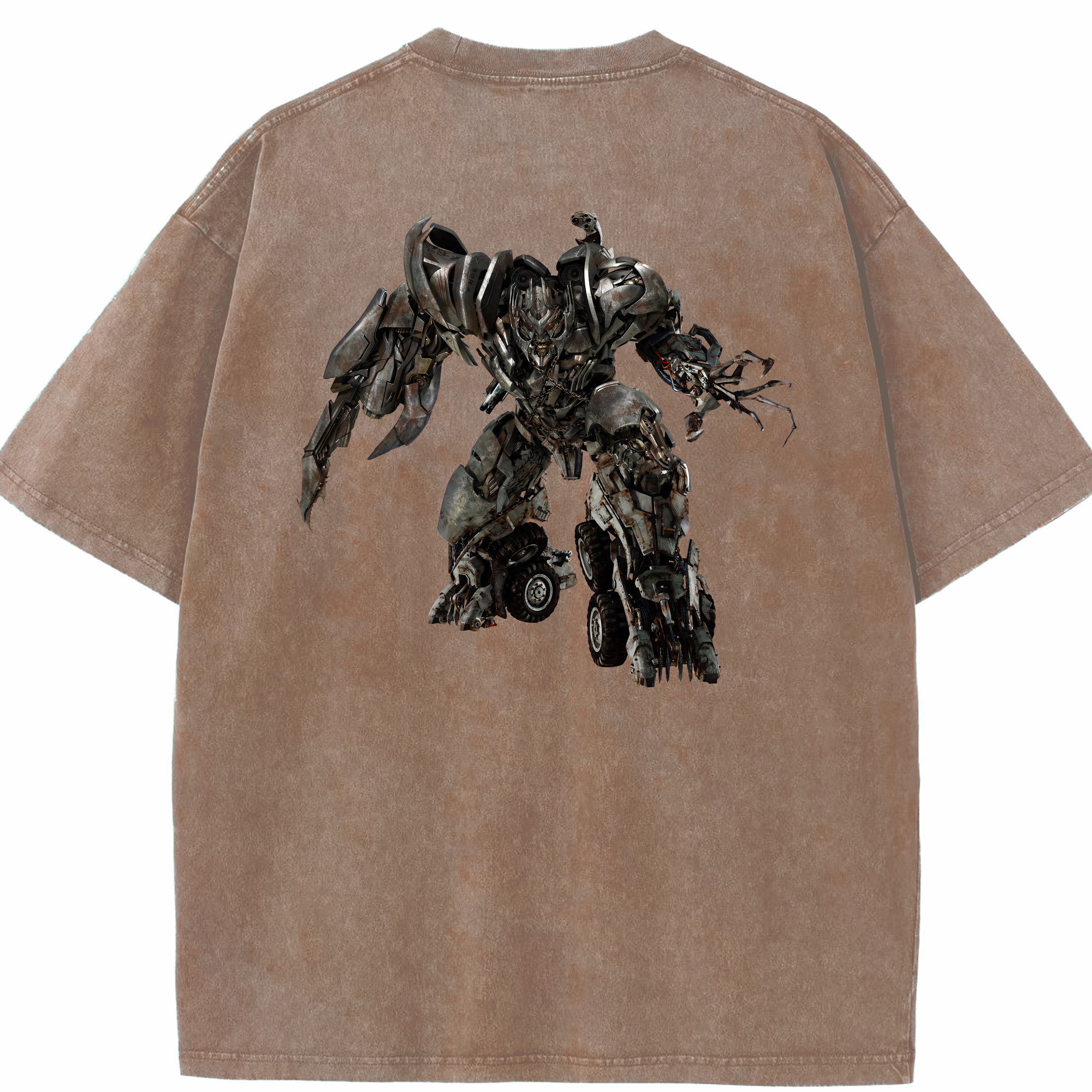（画像用） Transformers トランスフォーマー 綿100% ヴィンテージ風 半袖Tシャツ（背面プリント）
