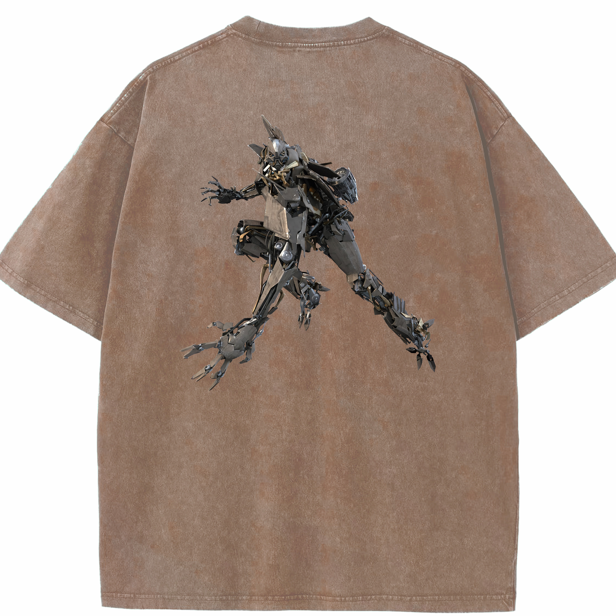 （画像用） Transformers トランスフォーマー 綿100% ヴィンテージ風 半袖Tシャツ（背面プリント）