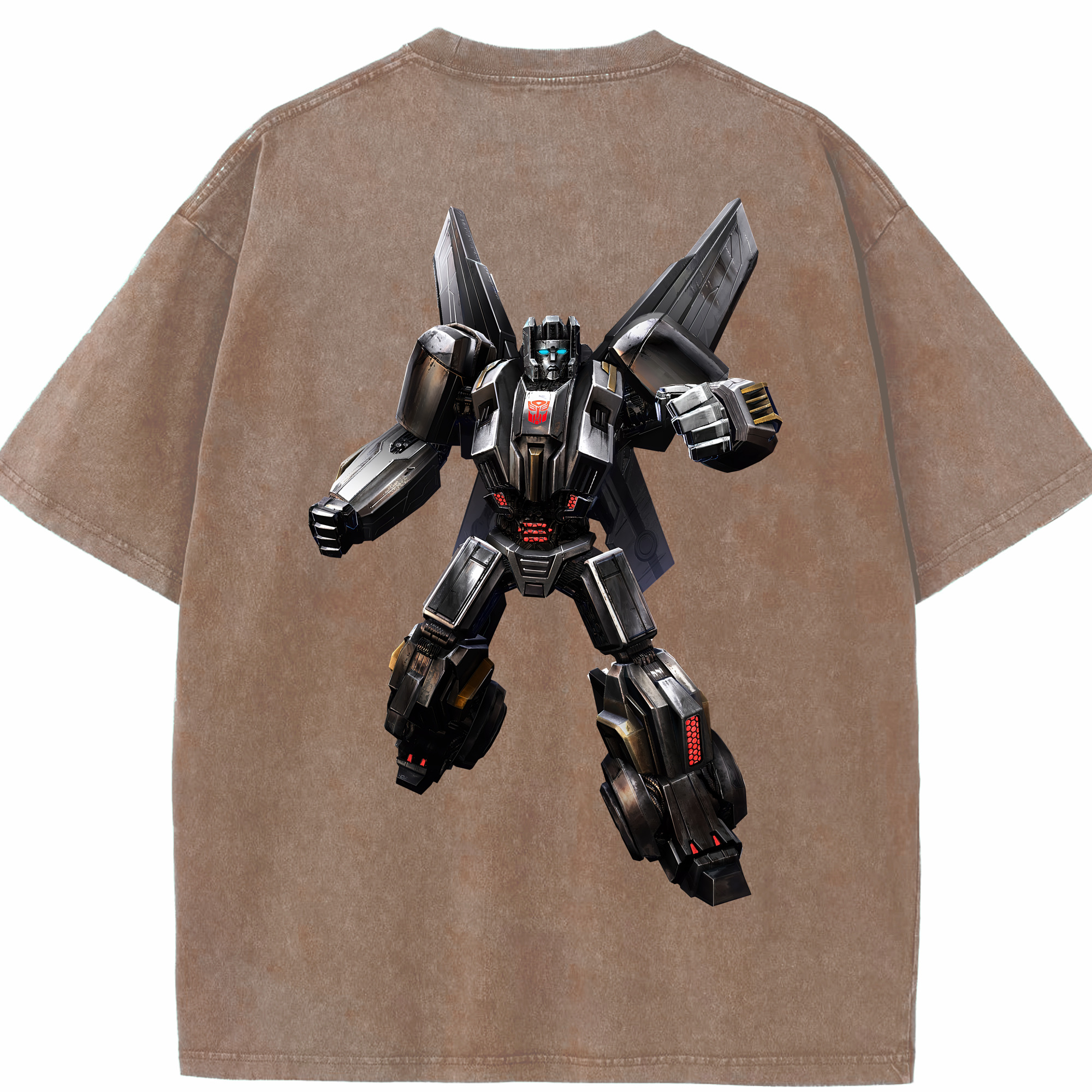 （画像用） Transformers トランスフォーマー 綿100% ヴィンテージ風 半袖Tシャツ（背面プリント）