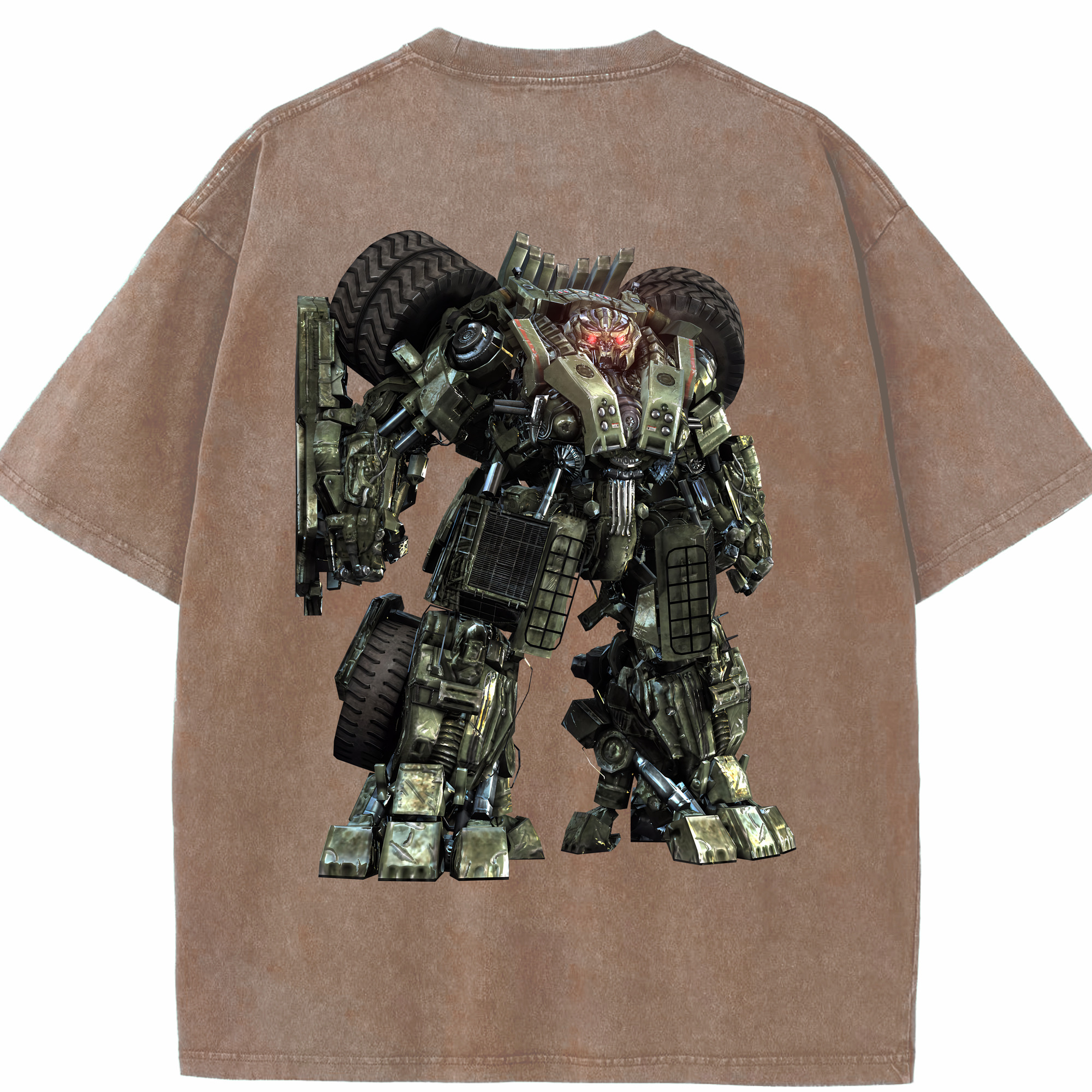 （画像用） Transformers トランスフォーマー 綿100% ヴィンテージ風 半袖Tシャツ（背面プリント）