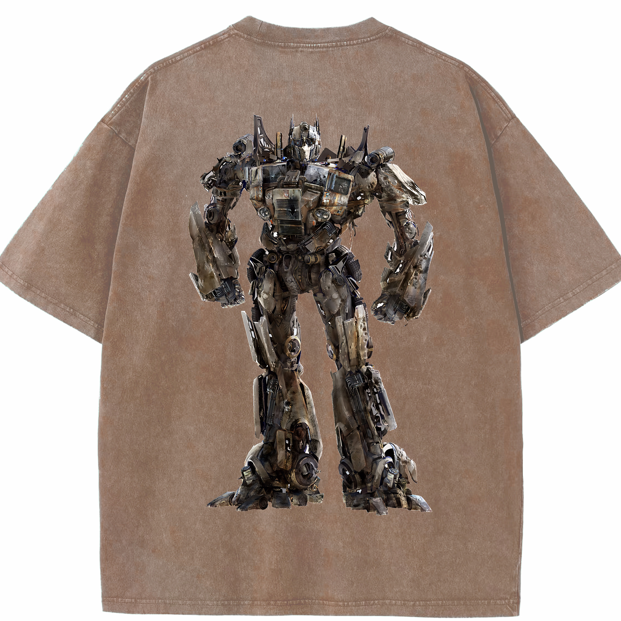 （画像用） Transformers トランスフォーマー 綿100% ヴィンテージ風 半袖Tシャツ（背面プリント）