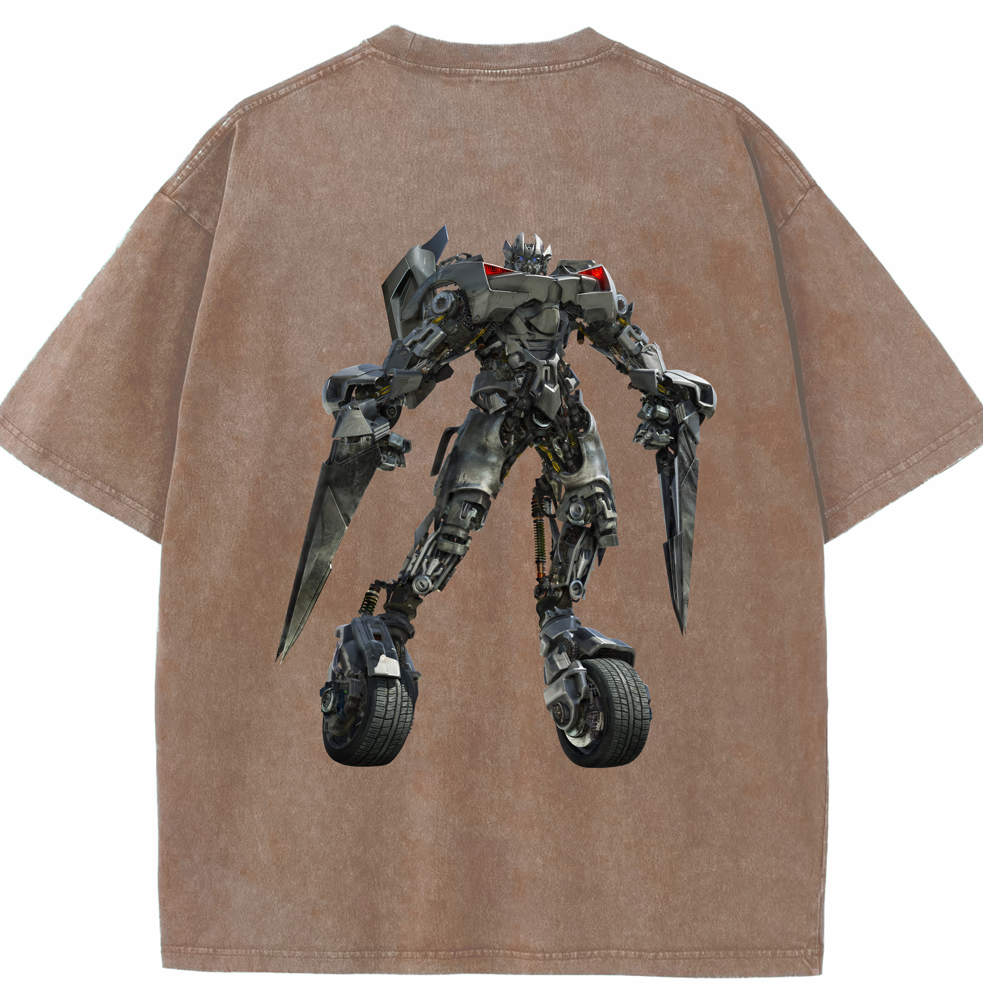 （画像用） Transformers トランスフォーマー 綿100% ヴィンテージ風 半袖Tシャツ（背面プリント）