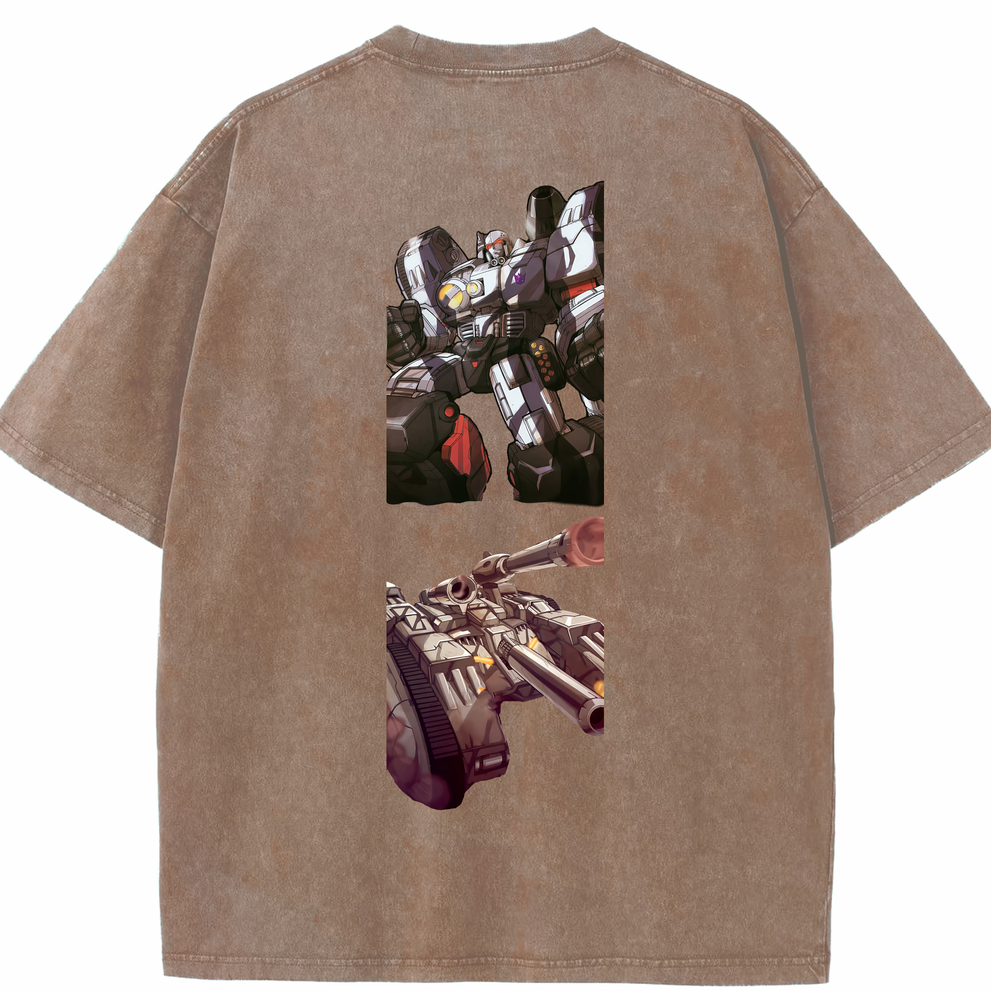 （画像用） Transformers トランスフォーマー 綿100% ヴィンテージ風 半袖Tシャツ（背面プリント）