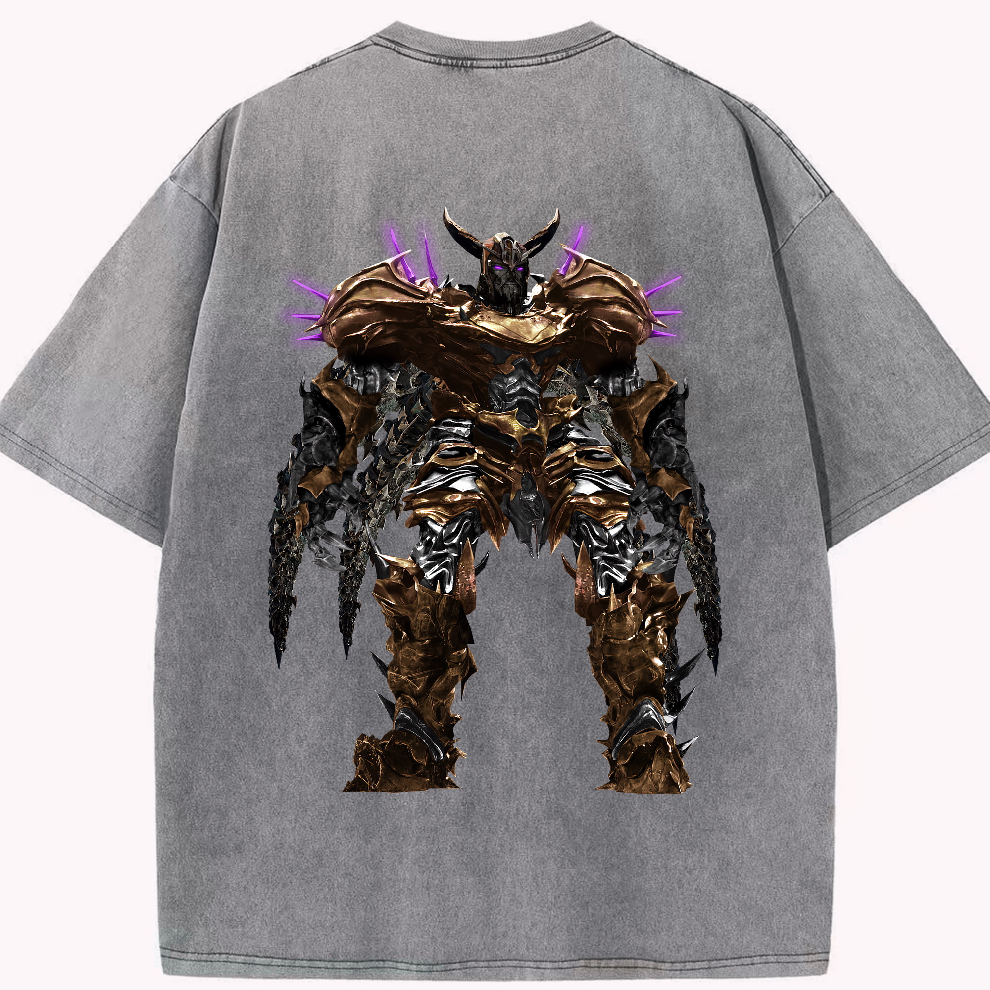 （画像用） Transformers トランスフォーマー 綿100% ヴィンテージ風 半袖Tシャツ（背面プリント）