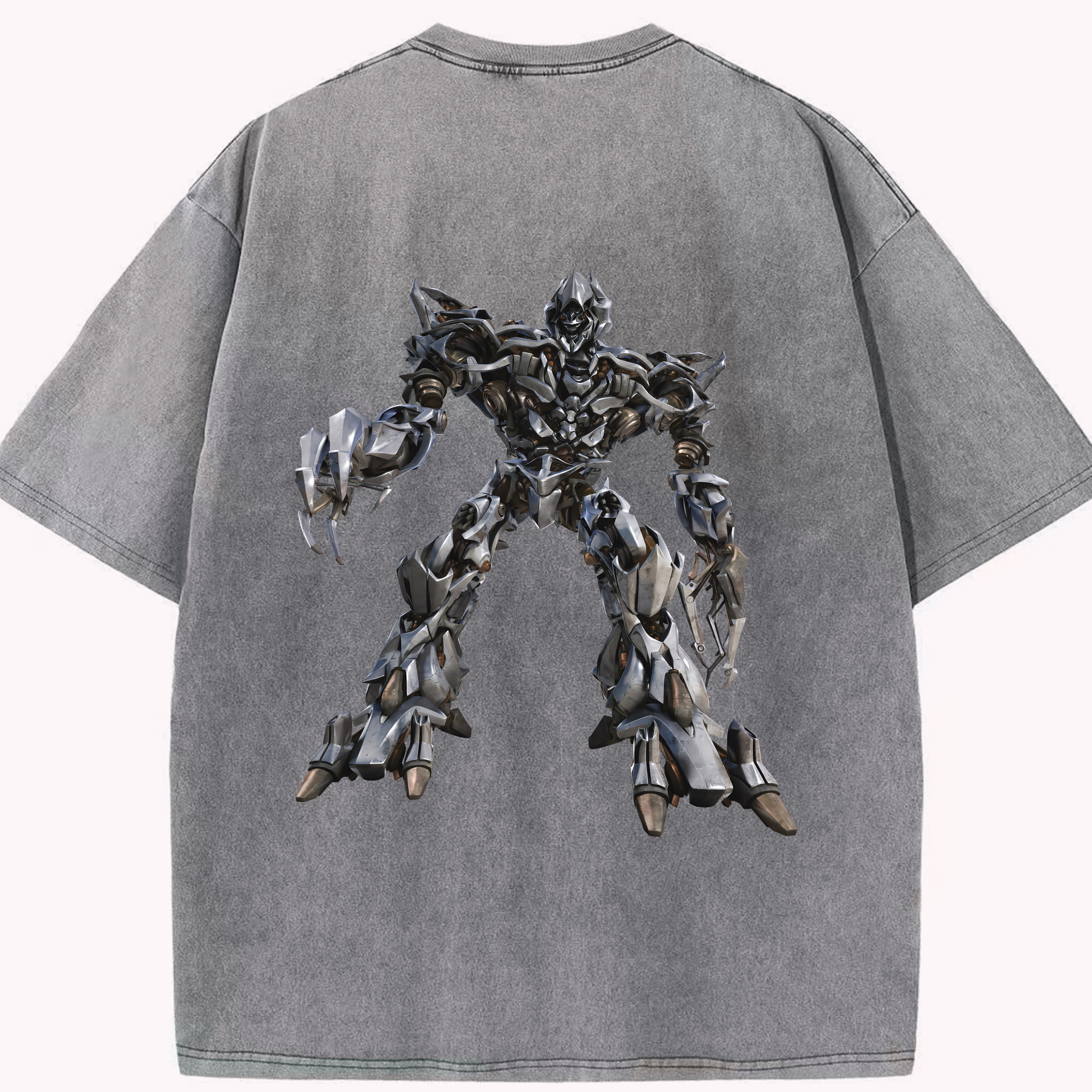 （画像用） Transformers トランスフォーマー 綿100% ヴィンテージ風 半袖Tシャツ（背面プリント）