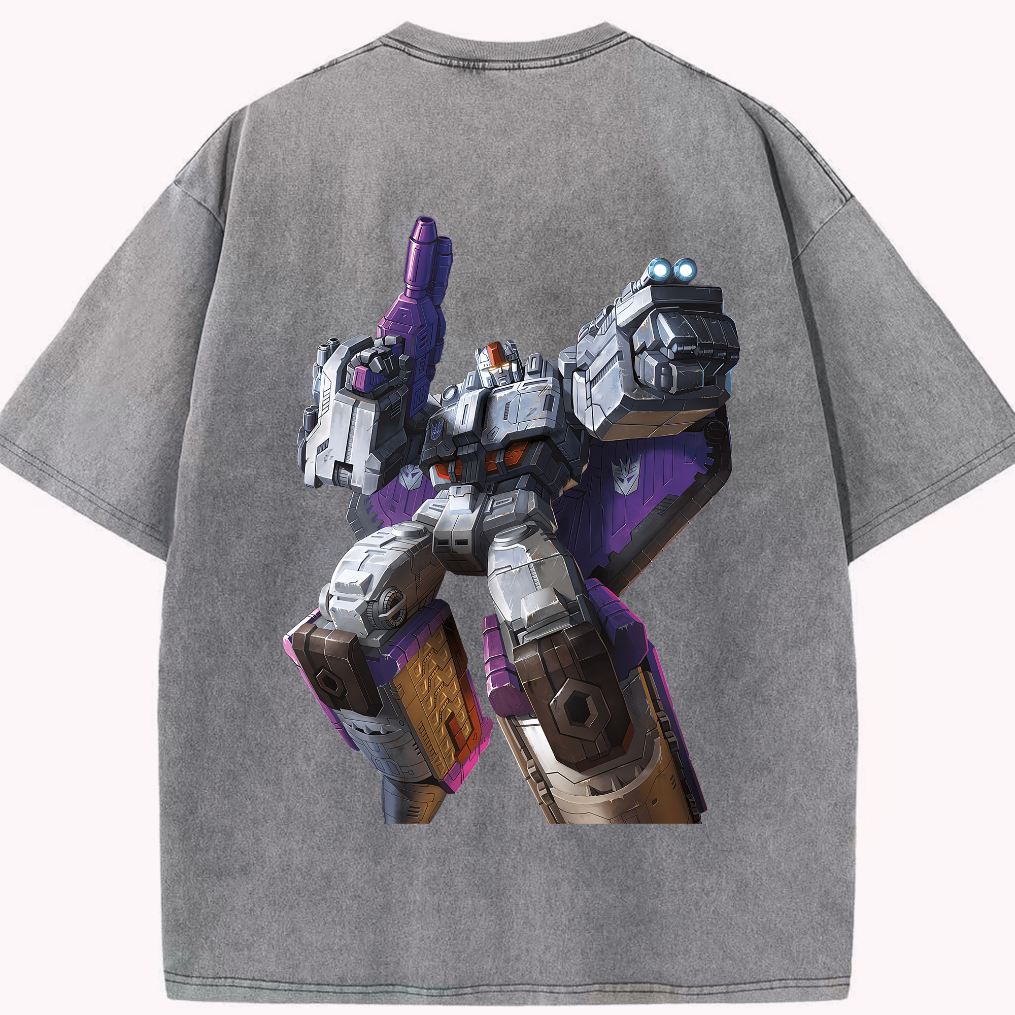 （画像用） Transformers トランスフォーマー 綿100% ヴィンテージ風 半袖Tシャツ（背面プリント）
