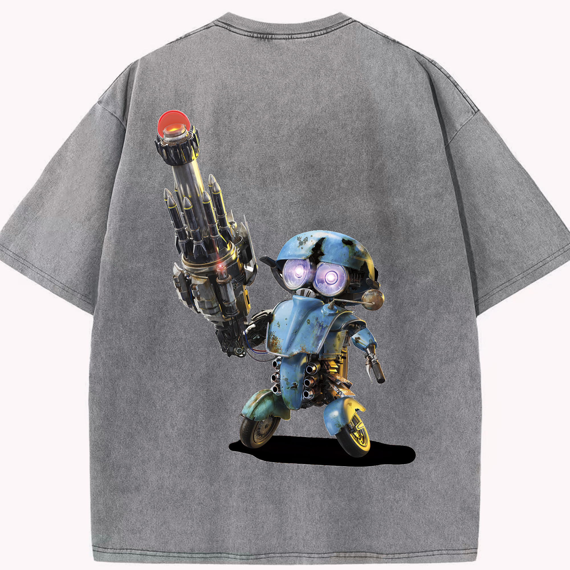 （画像用） Transformers トランスフォーマー 綿100% ヴィンテージ風 半袖Tシャツ（背面プリント）