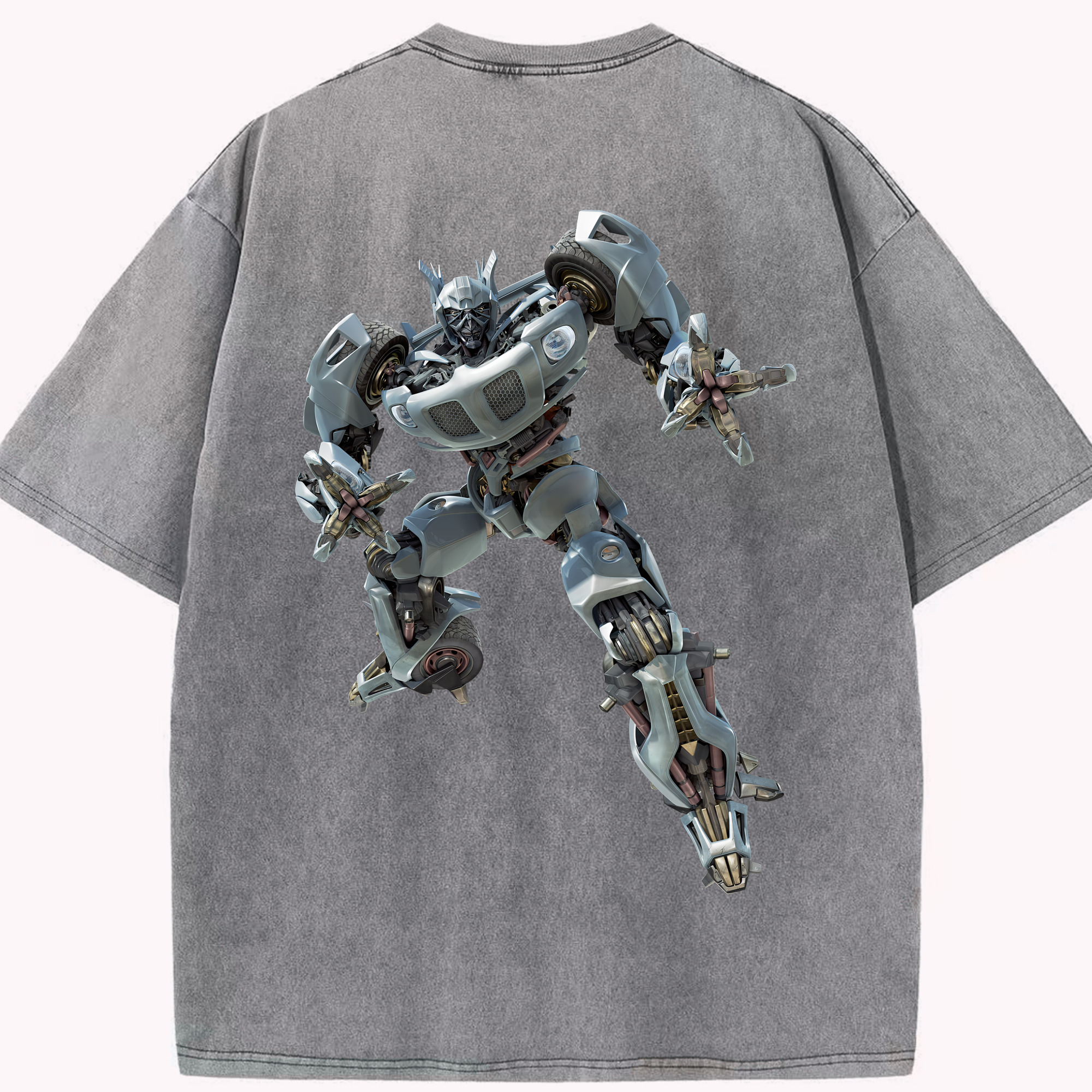 （画像用） Transformers トランスフォーマー 綿100% ヴィンテージ風 半袖Tシャツ（背面プリント）