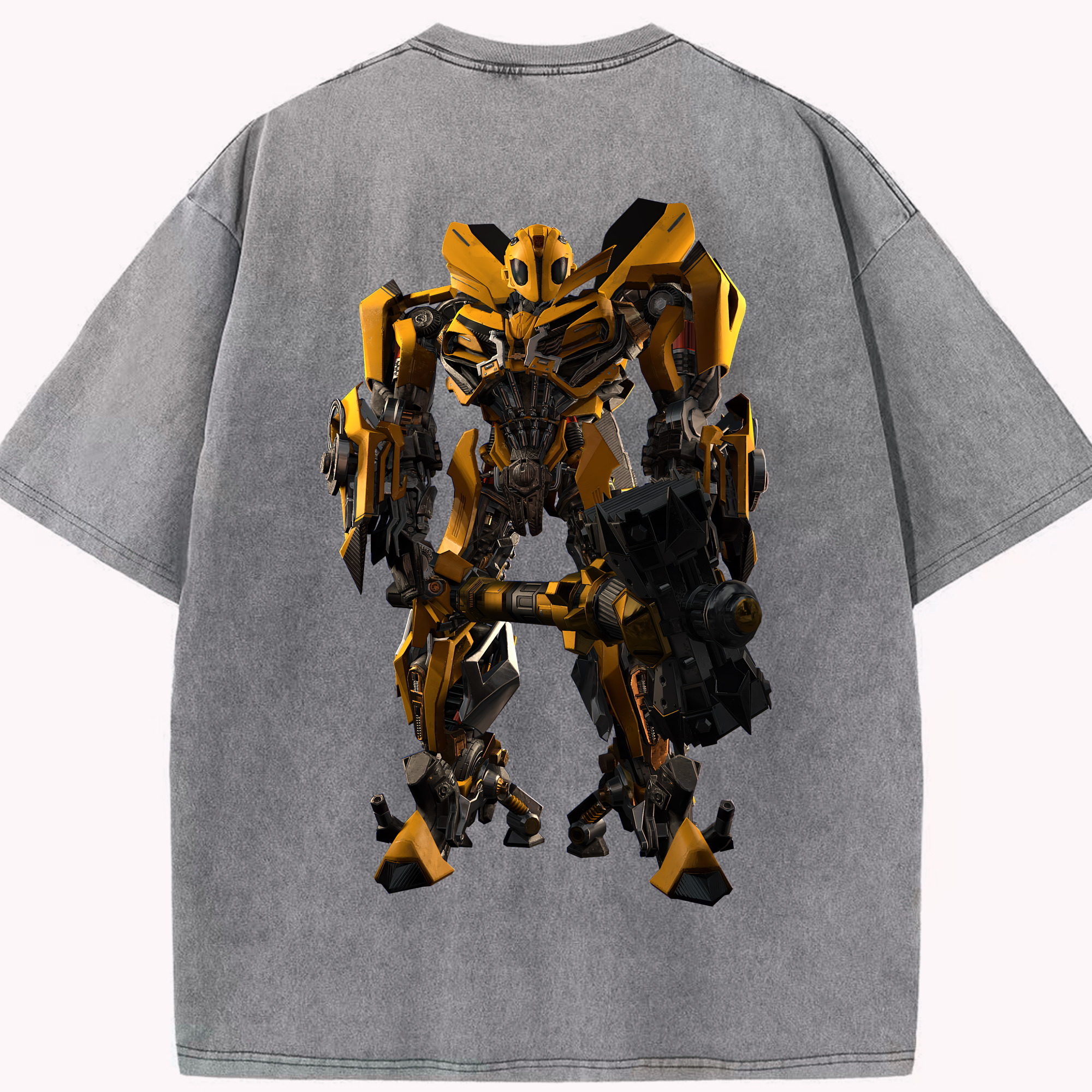 （画像用） Transformers トランスフォーマー 綿100% ヴィンテージ風 半袖Tシャツ（背面プリント）